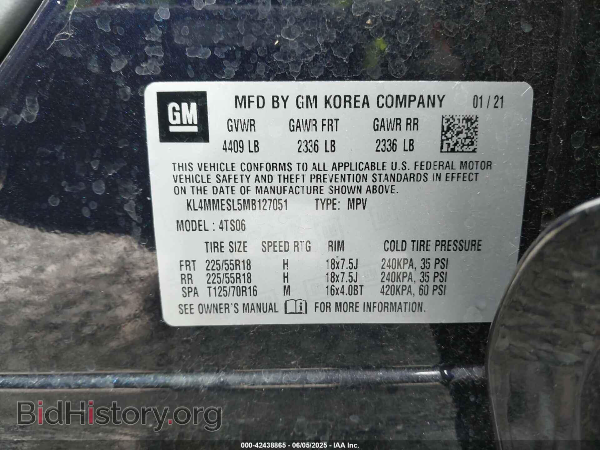 2021 BUICK ENCORE GX - VIN: KL4MMESL5MB127051 - Photo 9
