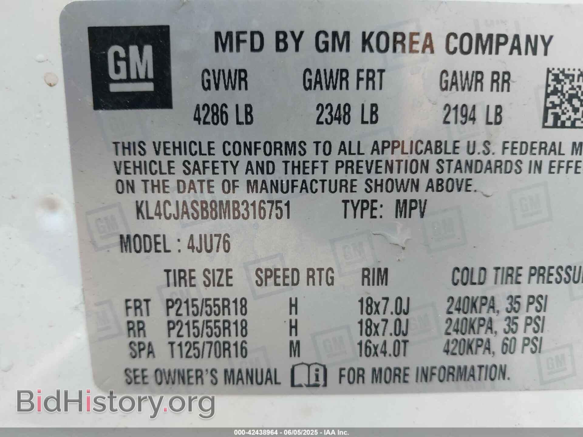 2021 BUICK ENCORE - VIN: KL4CJASB8MB316751 - Photo 9