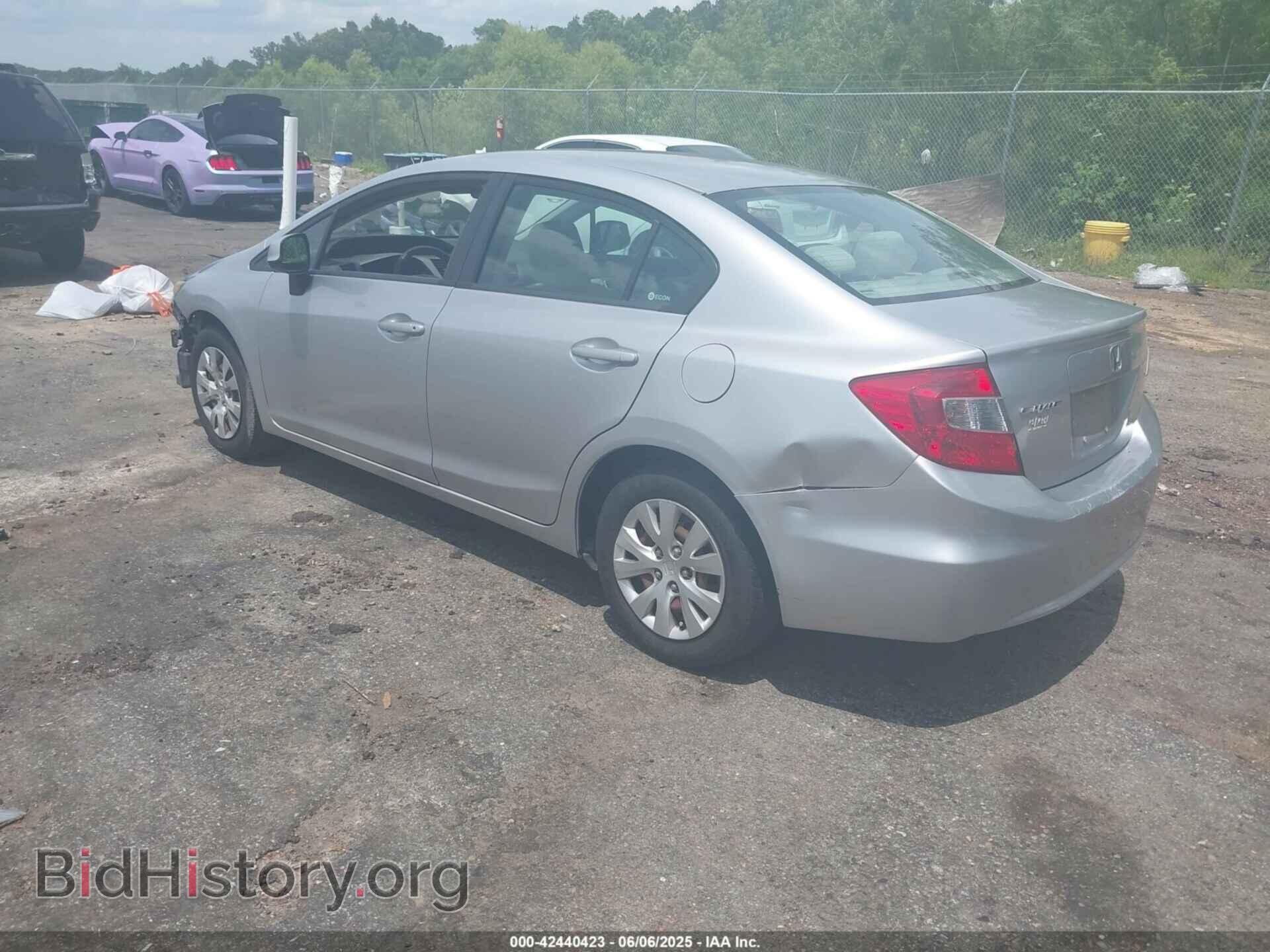 2012 HONDA CIVIC - VIN: 2HGFB2F59CH334631 - Фото 2
