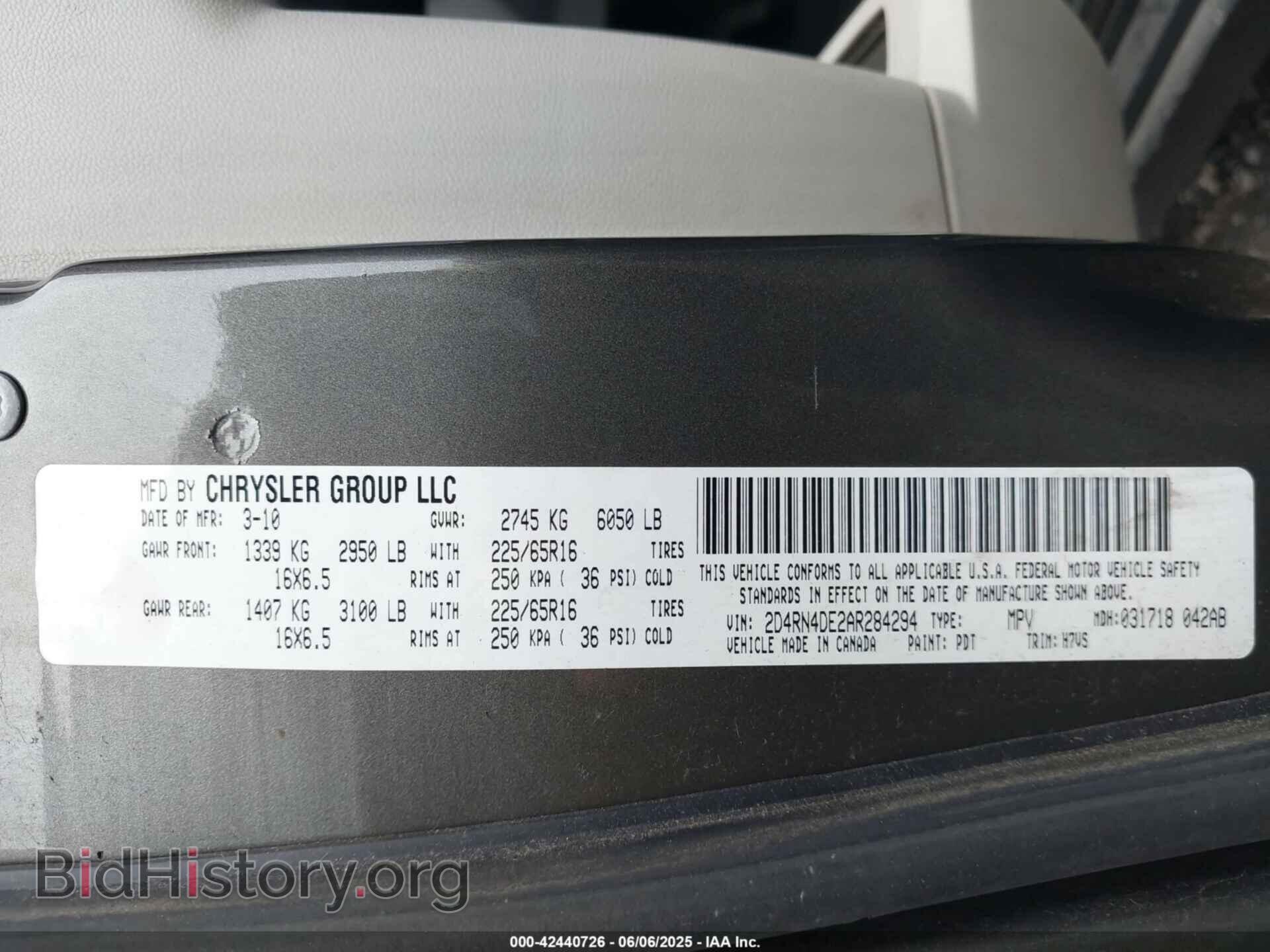 2010 DODGE GRAND CARAVAN - VIN: 2D4RN4DE2AR284294 - Фото 9