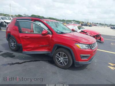 2019 Jeep COMPASS SUN And Wheel FWD, красный — VIN 3C4NJCBB8KT843811, IAAI