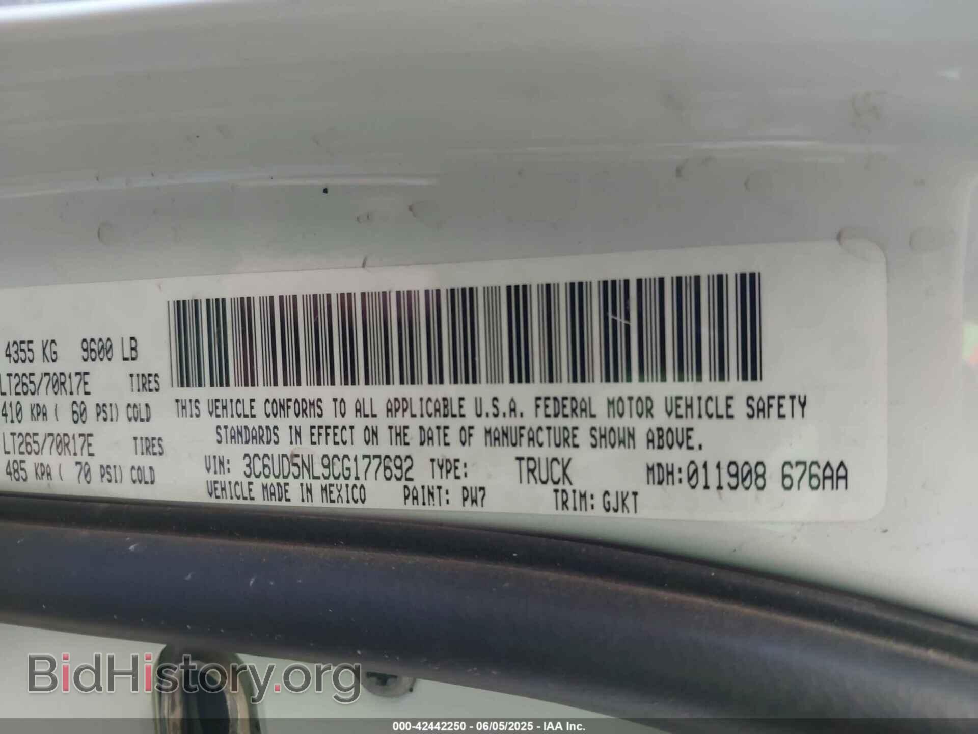 2012 RAM 2500 - VIN: 3C6UD5NL9CG177692 - Фото 9