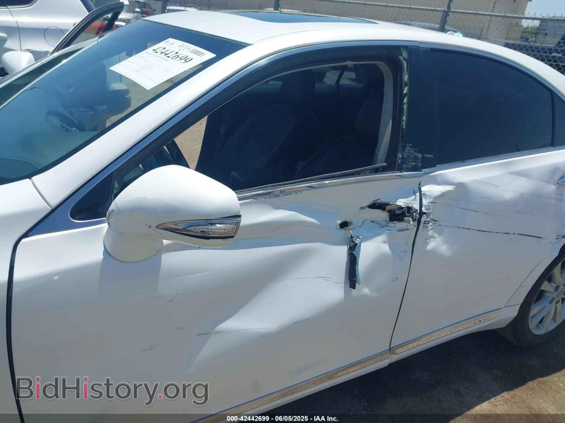 2012 LEXUS ES 350 - VIN: JTHBK1EG0C2497556 - Фото 6