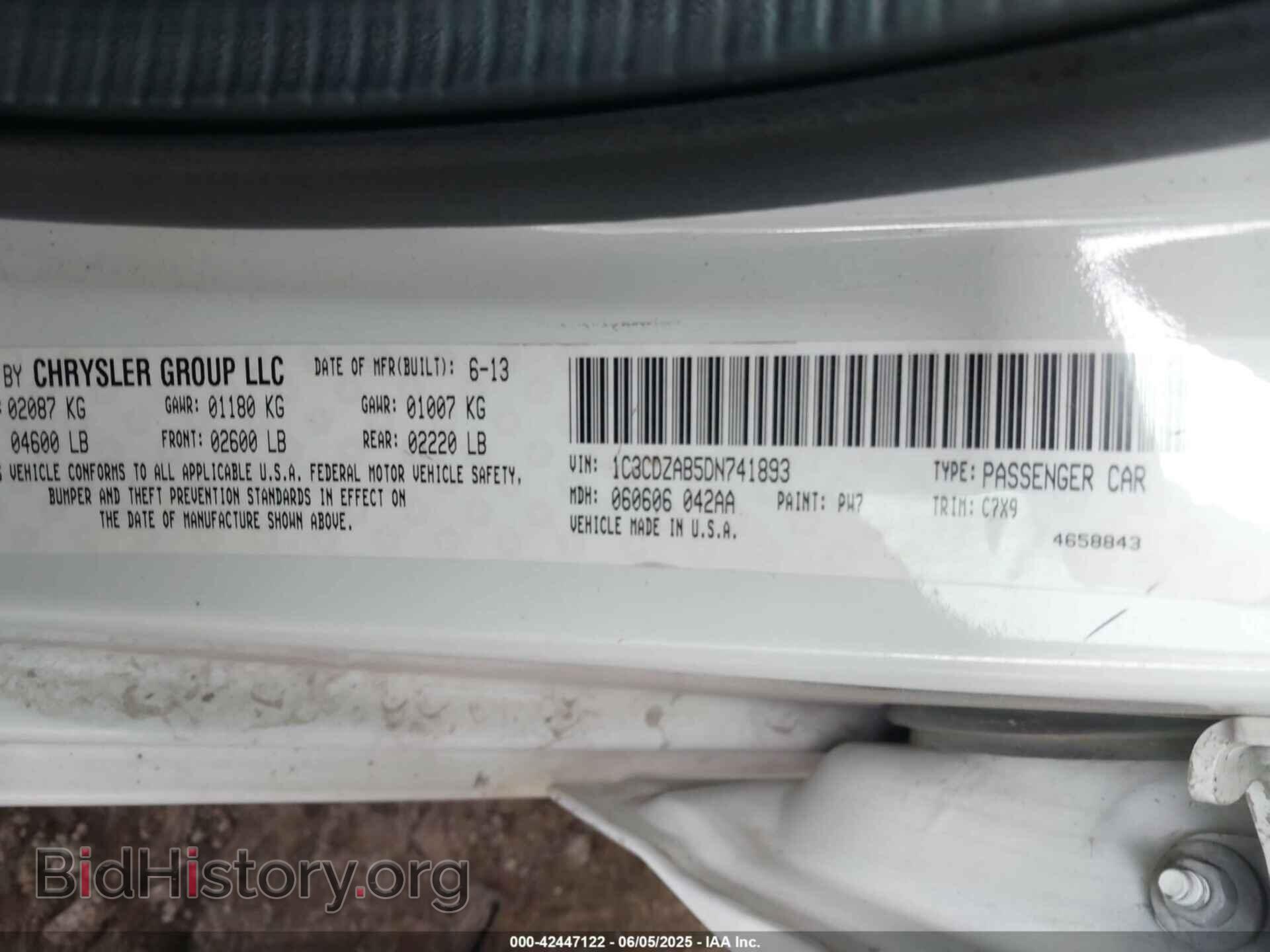 2013 DODGE AVENGER - VIN: 1C3CDZAB5DN741893 - Фото 9