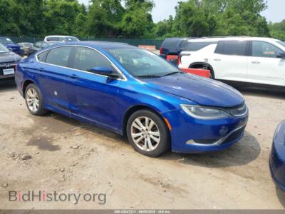 2015 Chrysler 200 LIMITED, blue — VIN 1C3CCCABXFN568844, IAAI