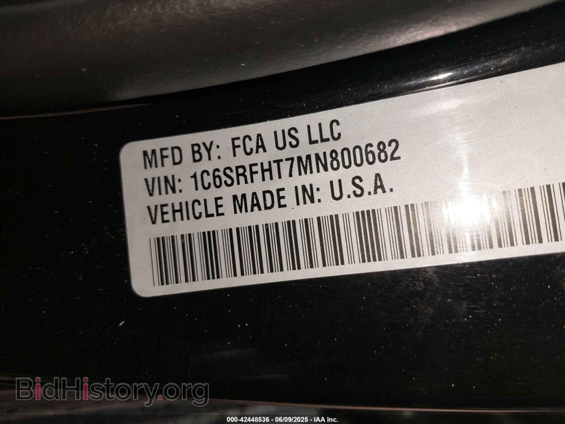 2021 RAM 1500 - VIN: 1C6SRFHT7MN800682 - Photo 9