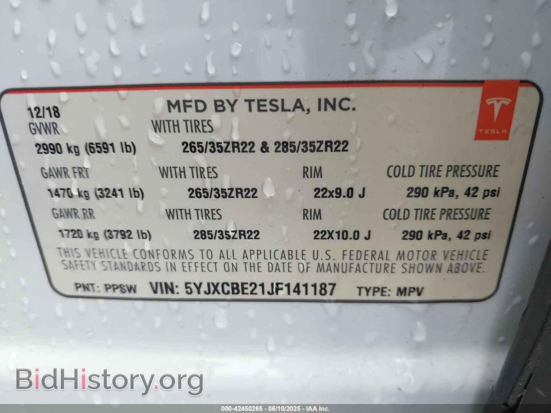 2018 TESLA MODEL X - VIN: 5YJXCBE21JF141187 - Photo 9