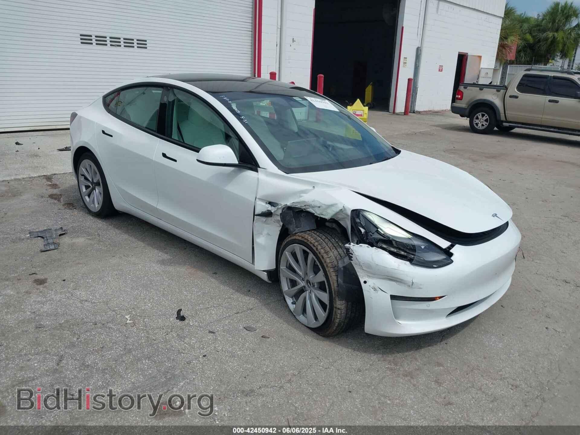 Фотография 5YJ3E1EA6NF153853 - TESLA MODEL 3 2022
