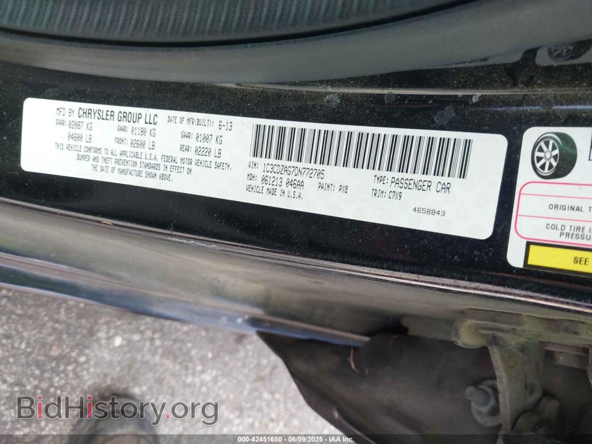 2013 DODGE AVENGER - VIN: 1C3CDZAG7DN772705 - Photo 9