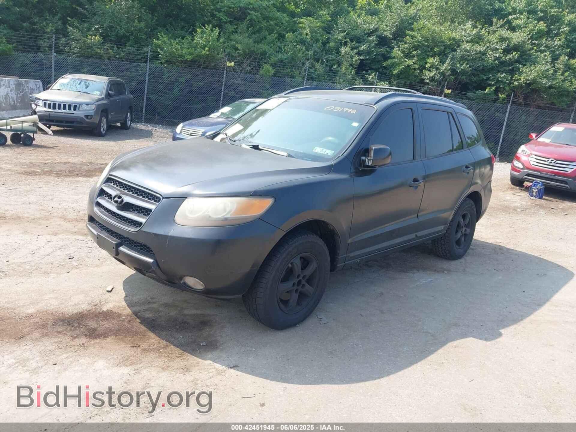 2007 HYUNDAI SANTA FE - VIN: 5NMSG73D37H031992 - Фото 2