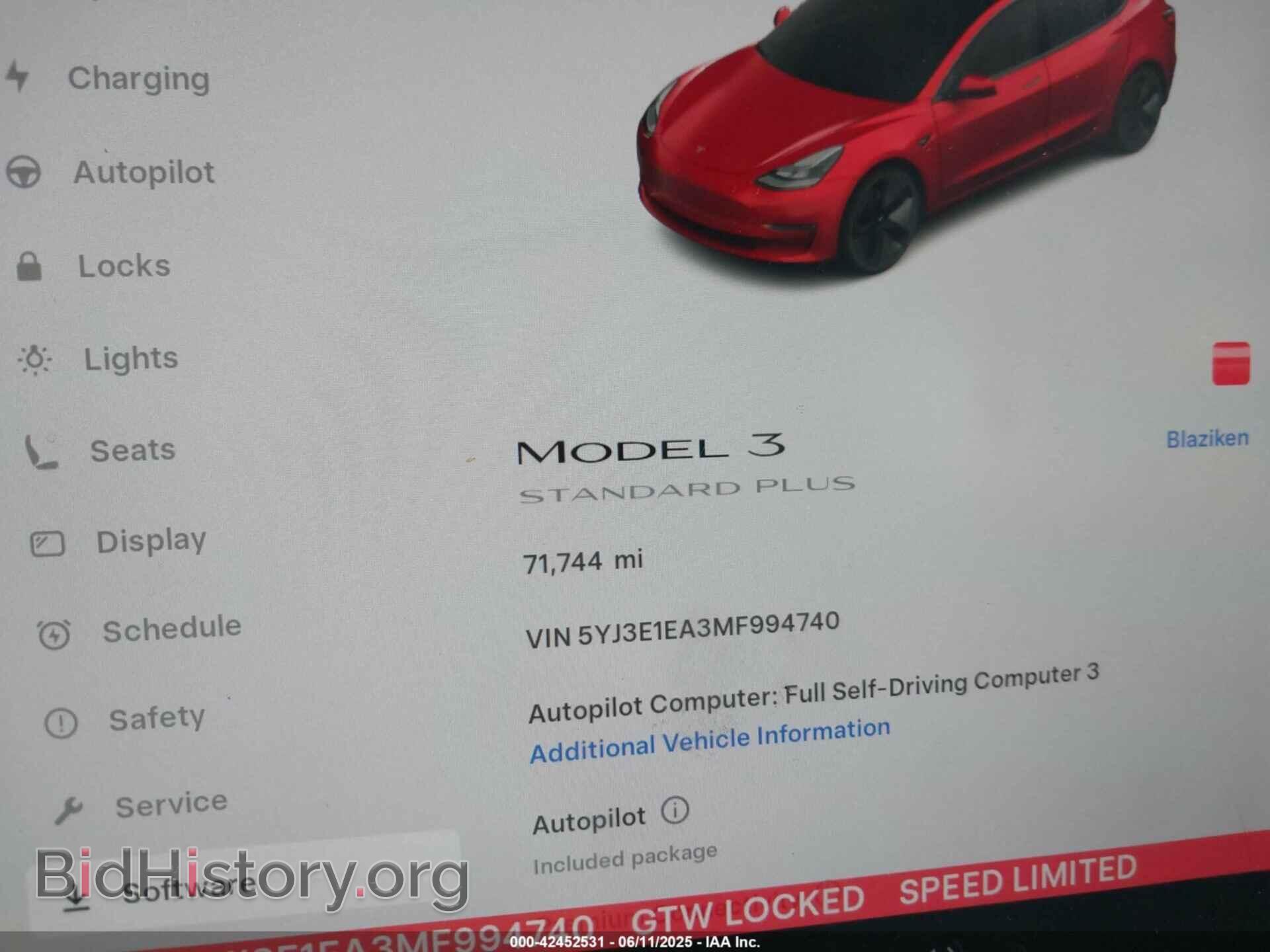 2021 TESLA MODEL 3 - VIN: 5YJ3E1EA3MF994740 - Photo 7