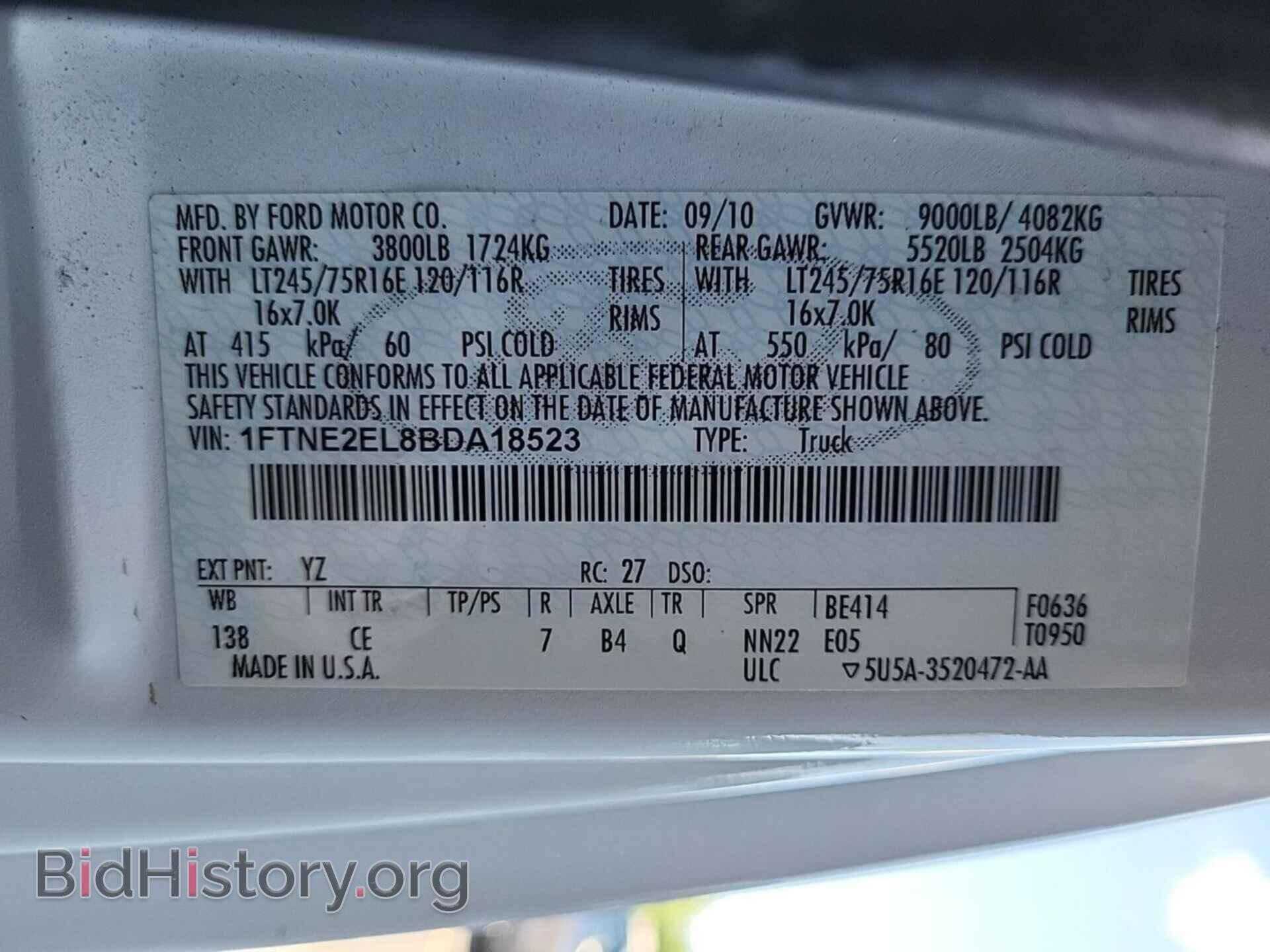 2011 FORD ECONOLINE - VIN: 1FTNE2EL8BDA18523 - Photo 4