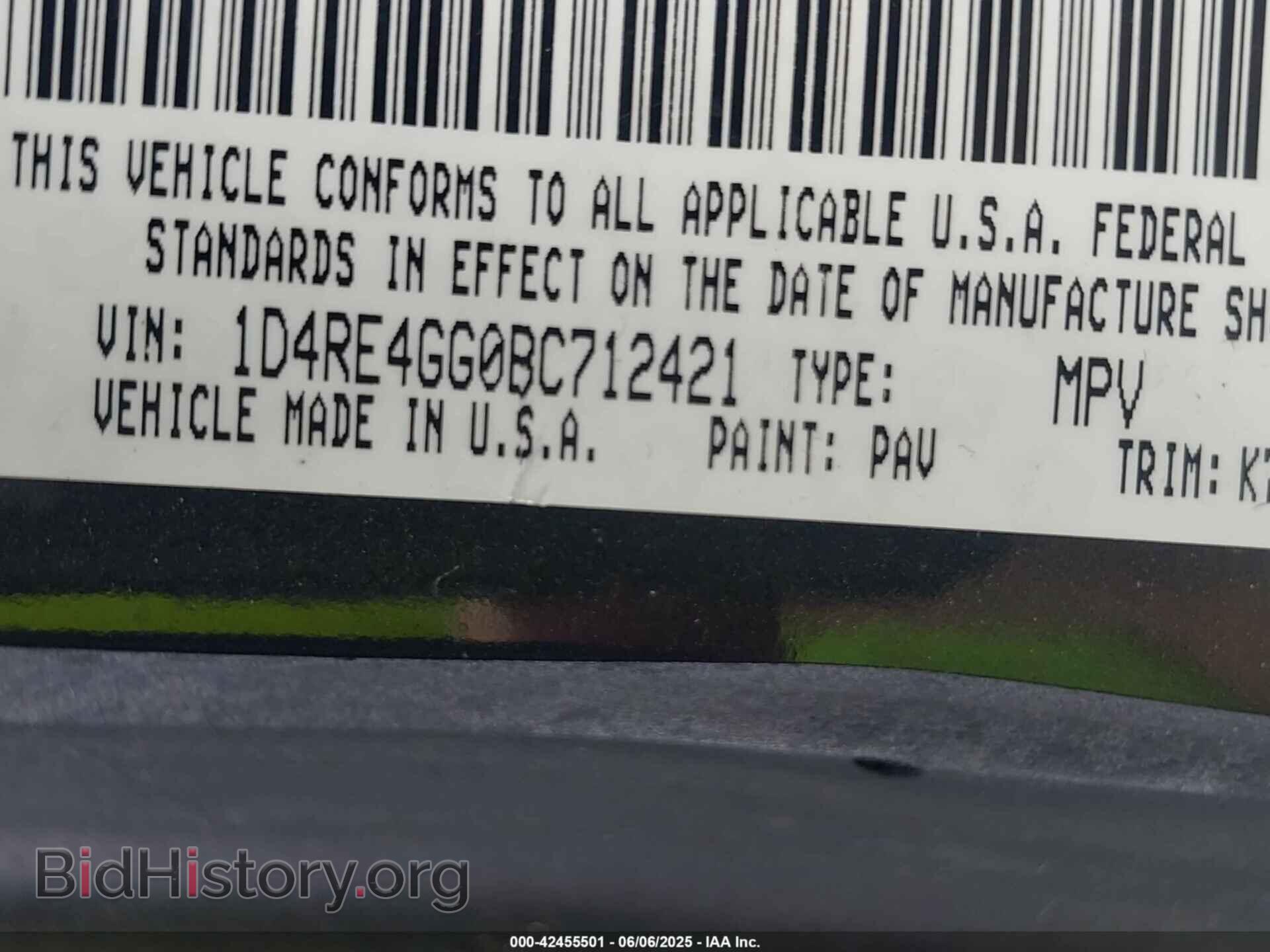 2011 DODGE DURANGO - VIN: 1D4RE4GG0BC712421 - Фото 9