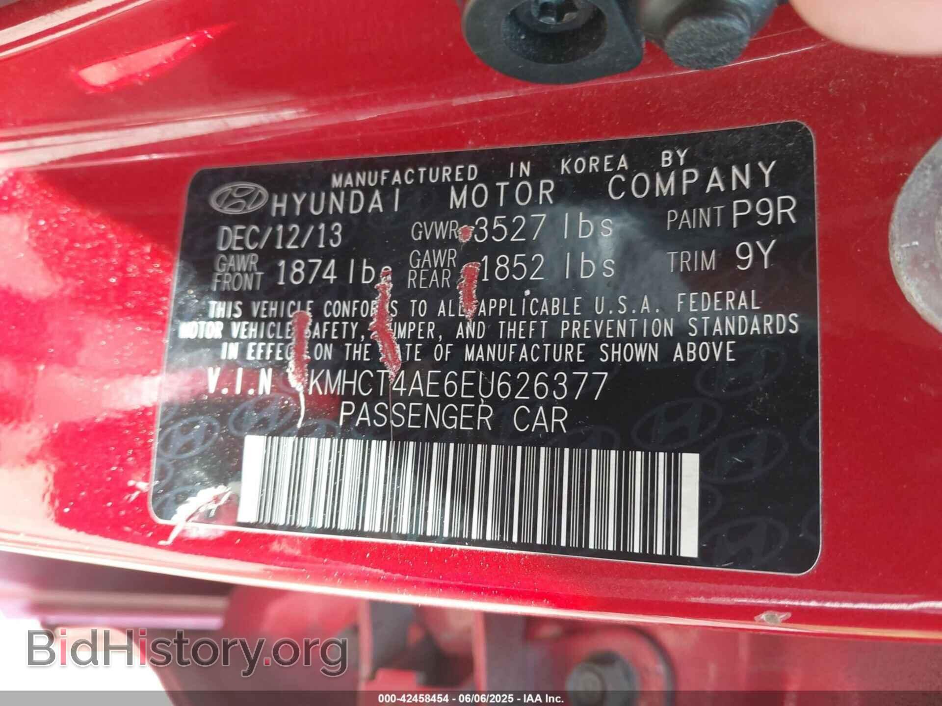 2014 HYUNDAI ACCENT - VIN: KMHCT4AE6EU626377 - Фото 9