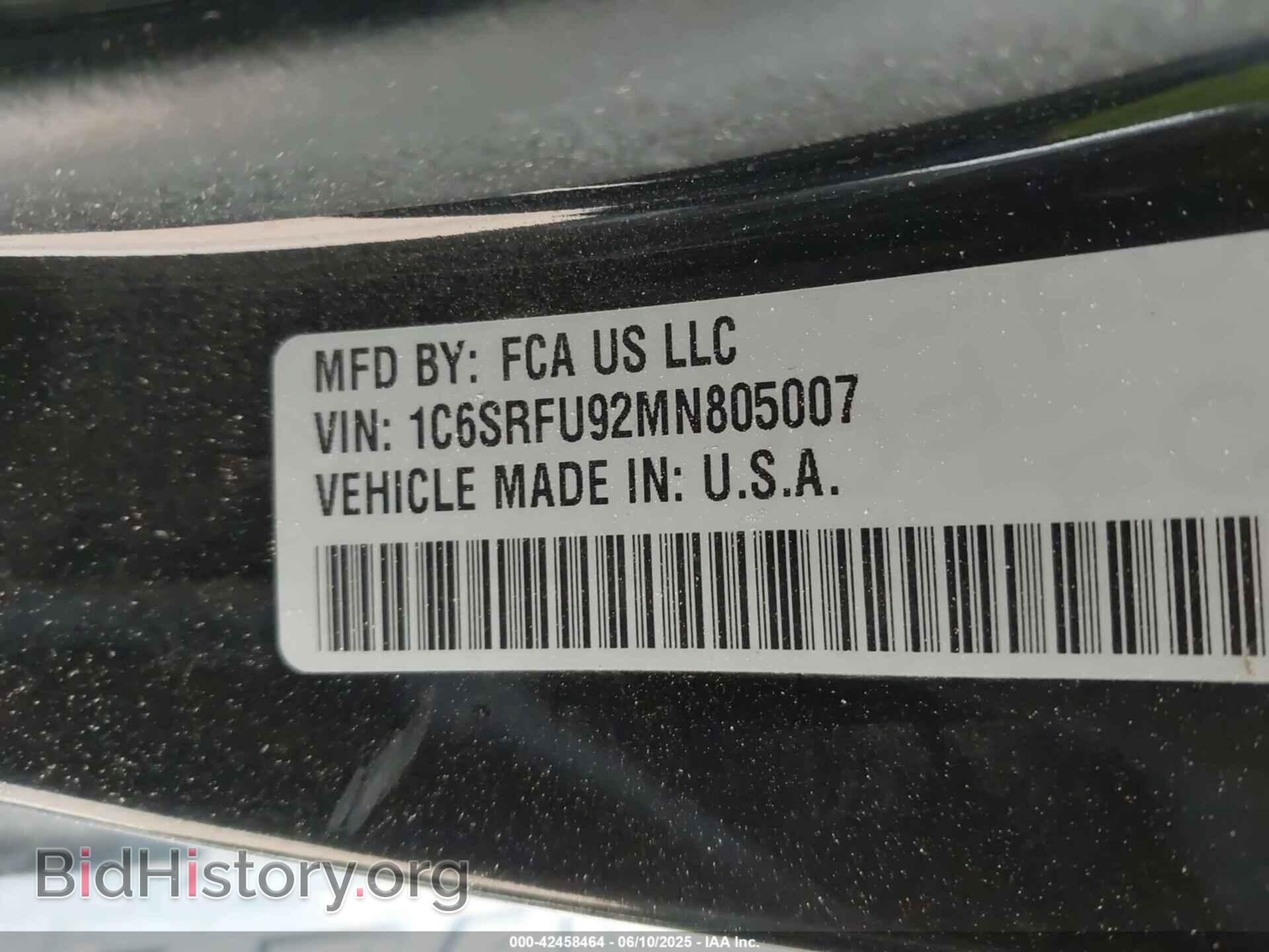 2021 RAM 1500 - VIN: 1C6SRFU92MN805007 - Фото 9