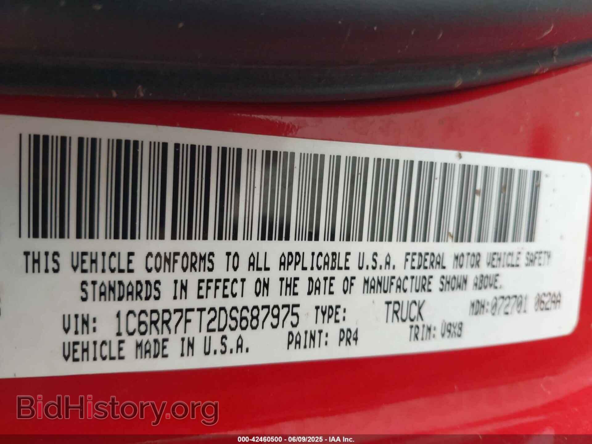 2013 RAM 1500 - VIN: 1C6RR7FT2DS687975 - Фото 9