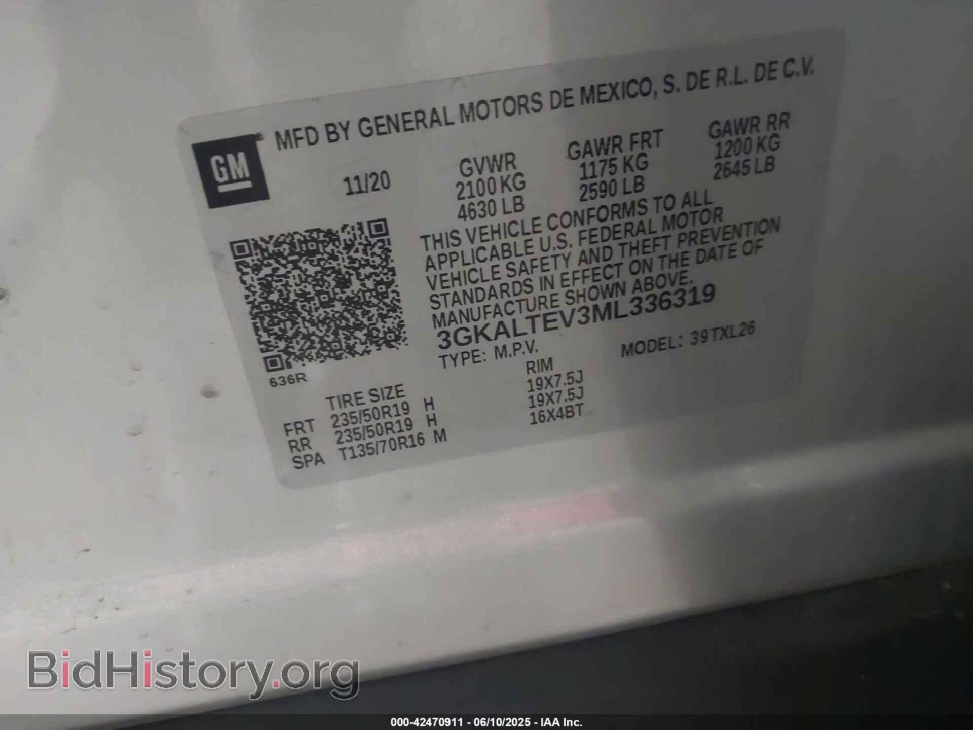 2021 GMC TERRAIN - VIN: 3GKALTEV3ML336319 - Photo 9