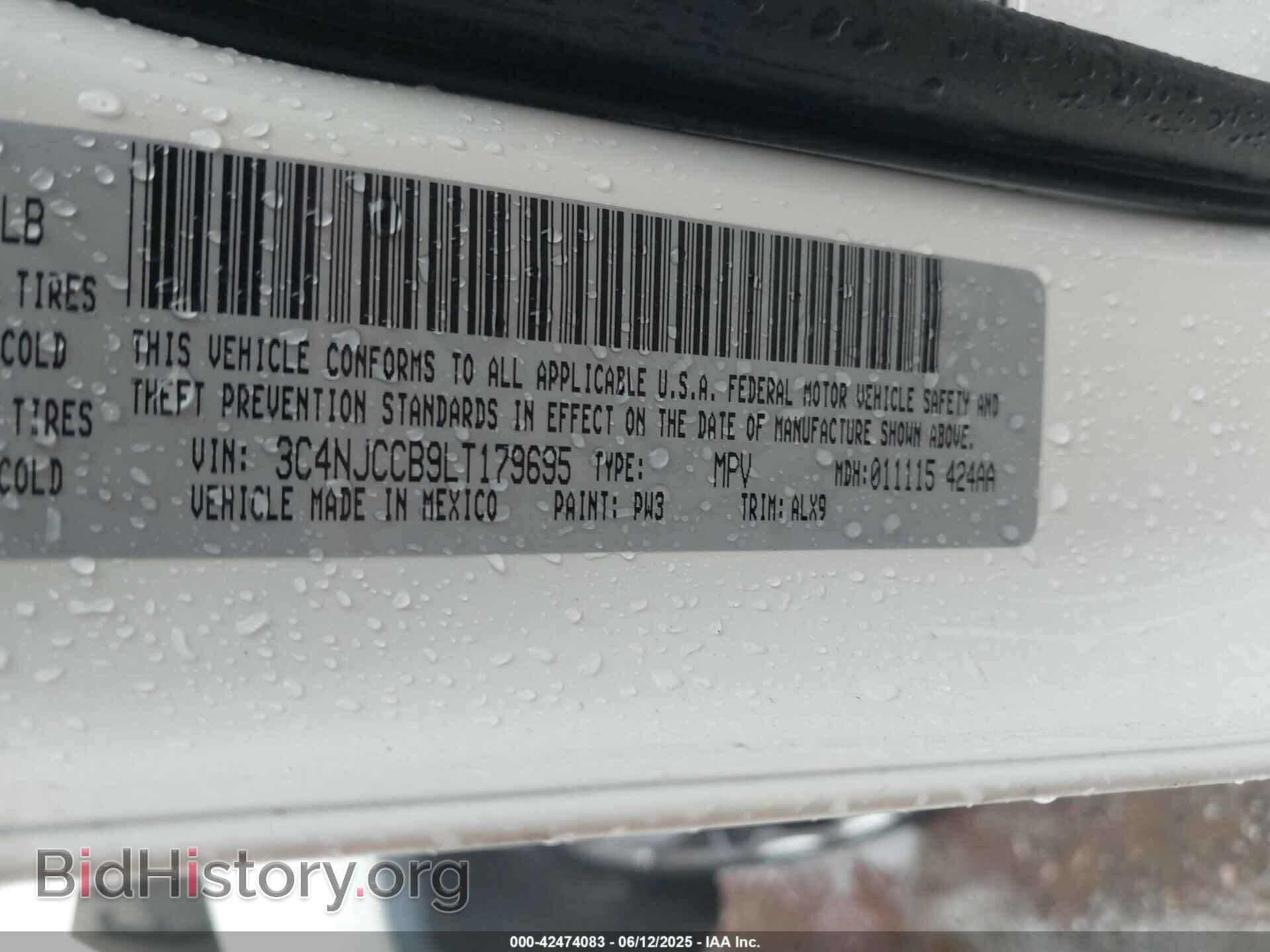 2020 JEEP COMPASS - VIN: 3C4NJCCB9LT179695 - Фото 9