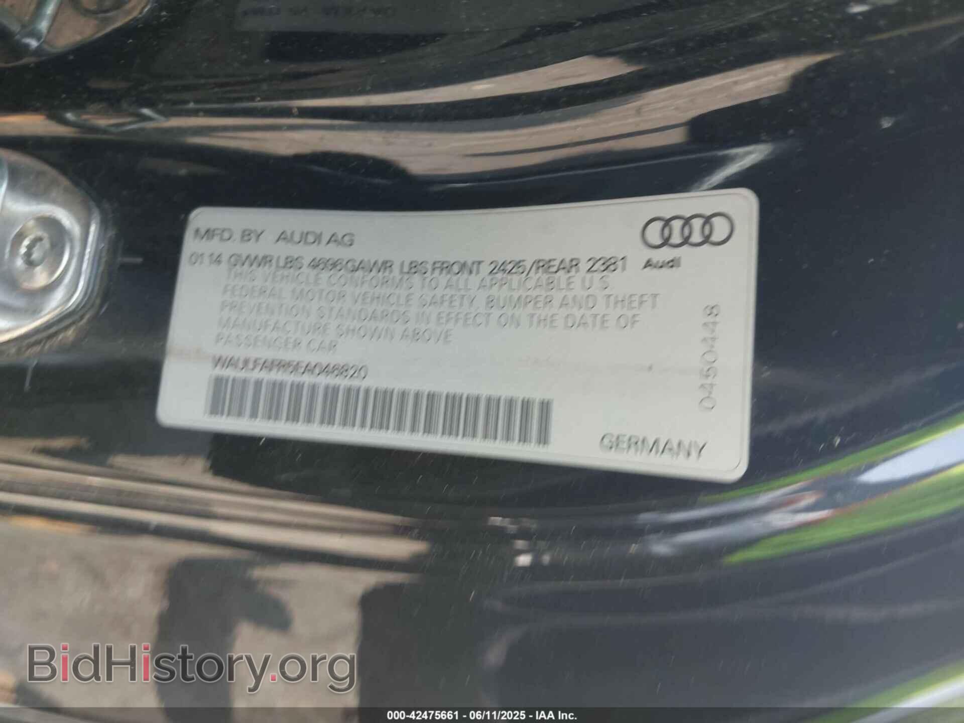 2014 AUDI A5 - VIN: WAULFAFR5EA046820 - Photo 9