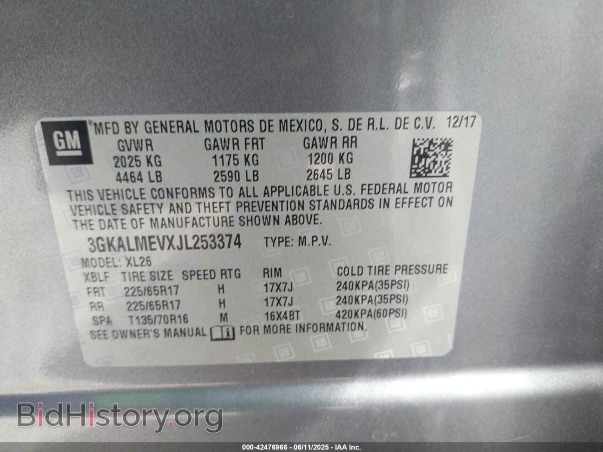 2018 GMC TERRAIN - VIN: 3GKALMEVXJL253374 - Фото 9