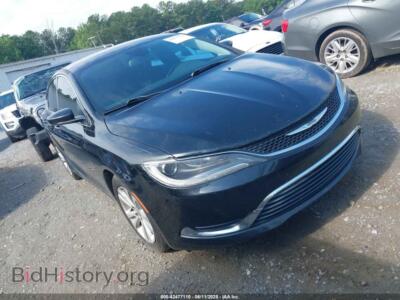 2015 Chrysler 200 LIMITED, black — VIN 1C3CCCAB6FN645323, IAAI