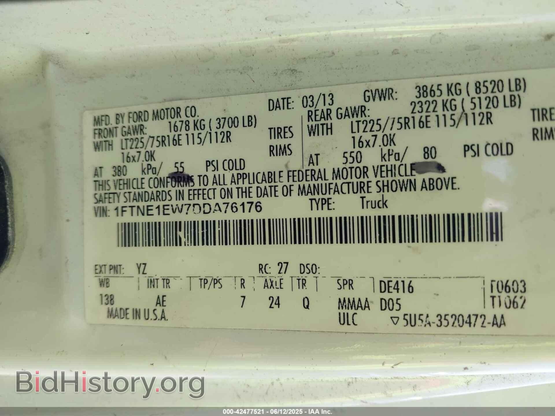 2013 FORD E-150 - VIN: 1FTNE1EW7DDA76176 - Фото 9