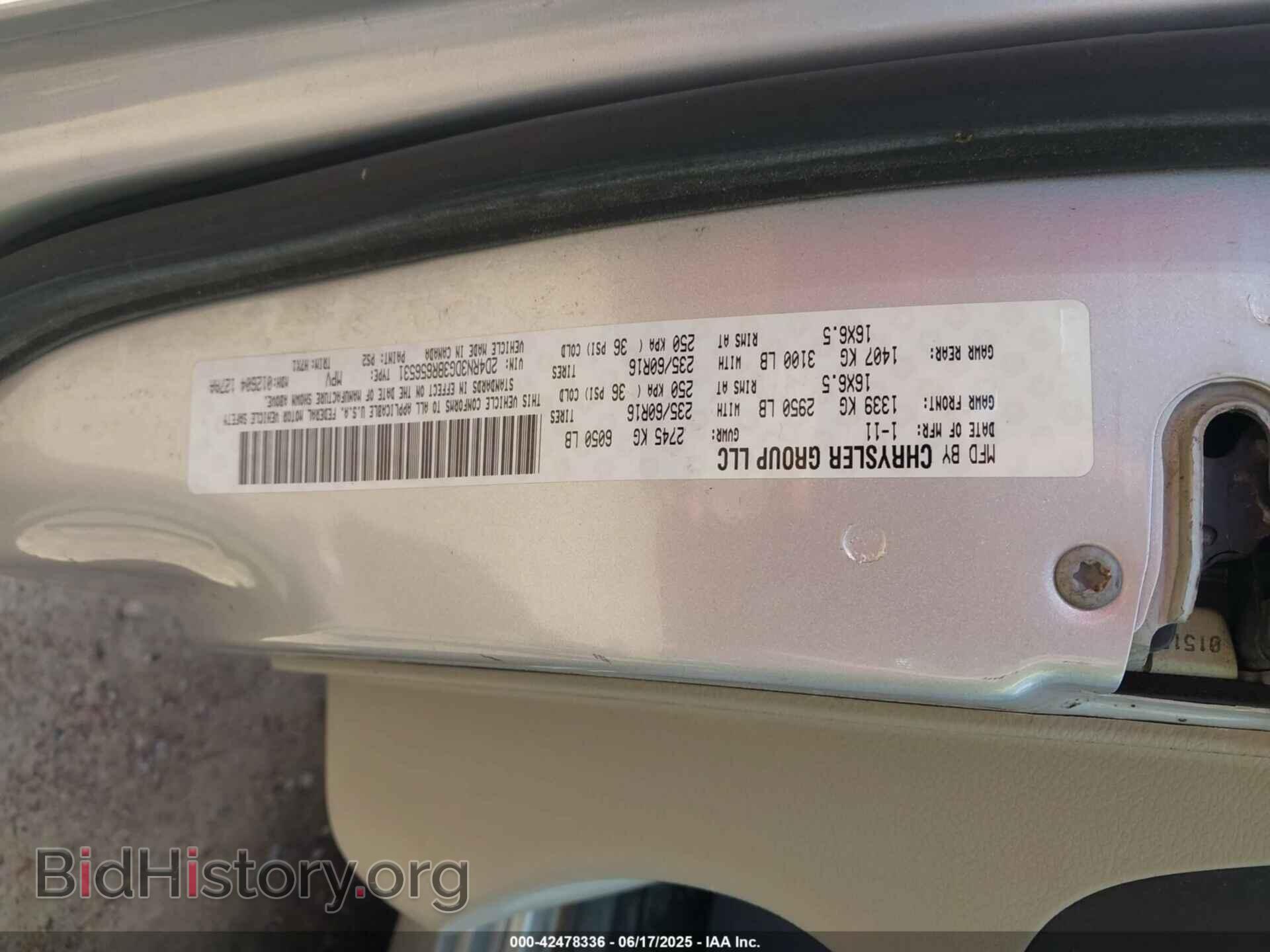 2011 DODGE GRAND CARAVAN - VIN: 2D4RN3DG3BR656531 - Фото 9