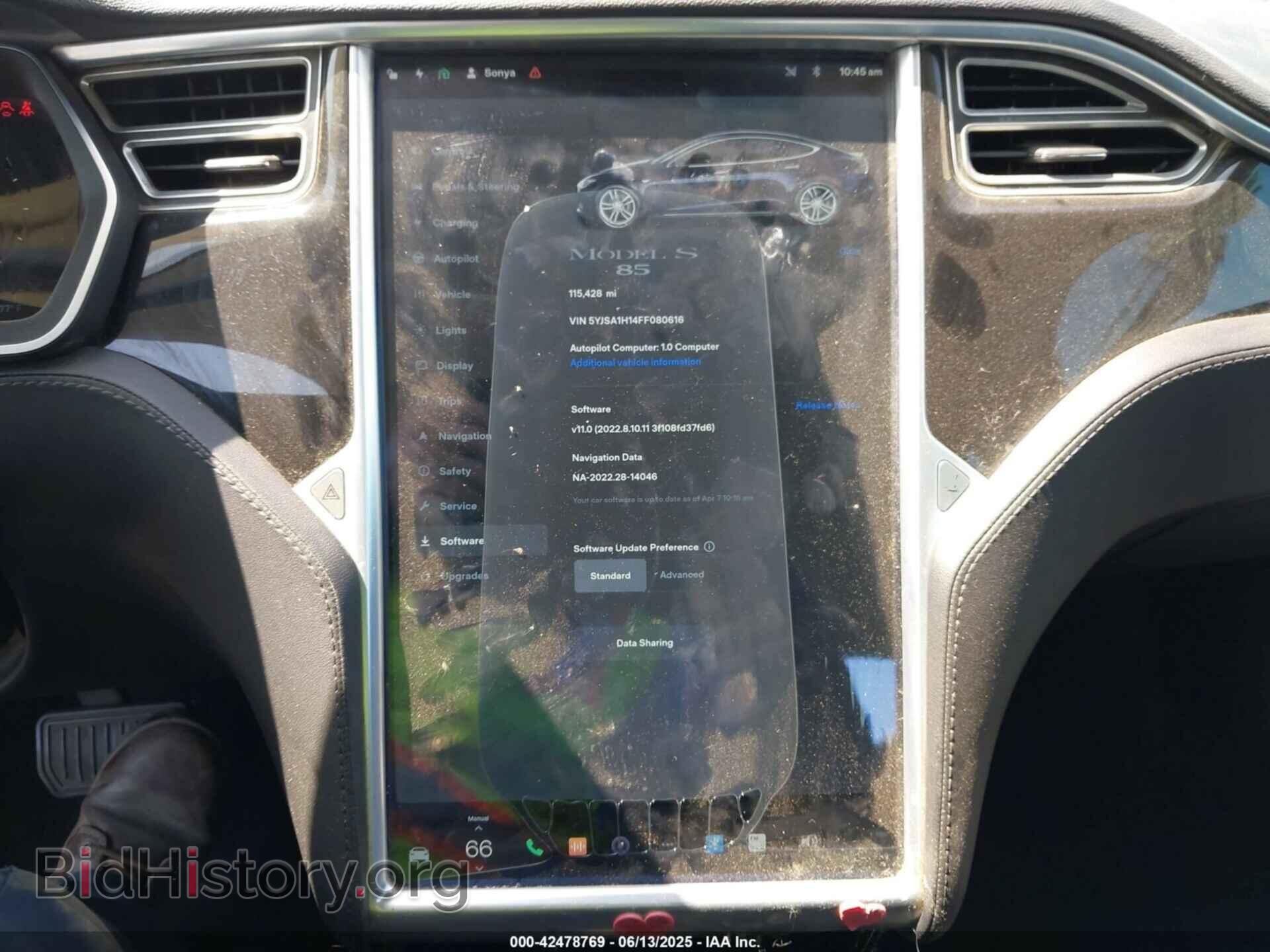 2015 TESLA MODEL S - VIN: 5YJSA1H14FF080616 - Фото 7