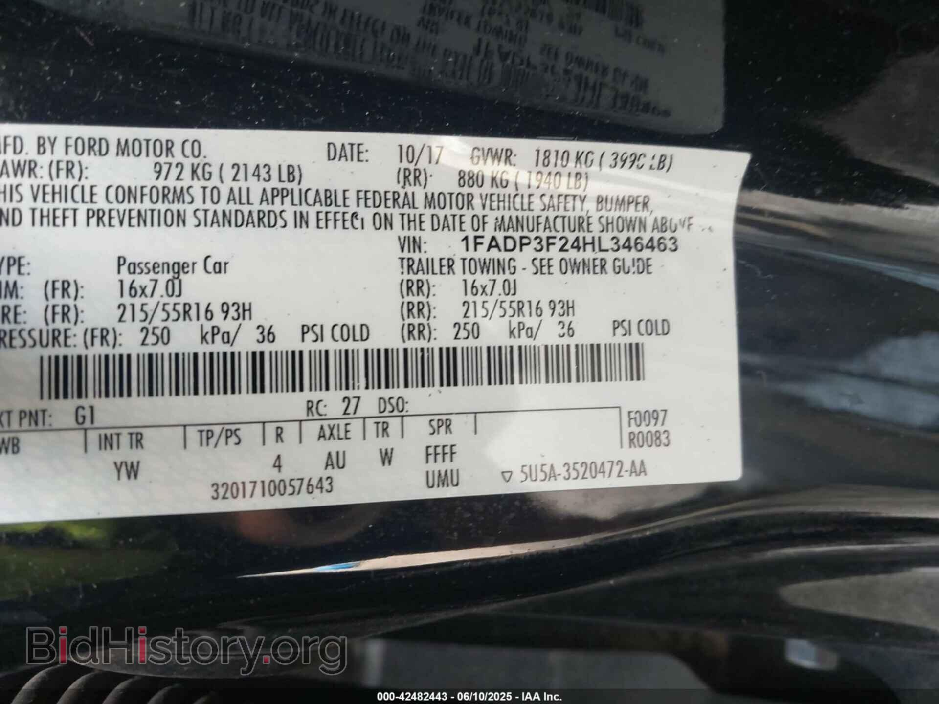 2017 FORD FOCUS - VIN: 1FADP3F24HL346463 - Photo 9
