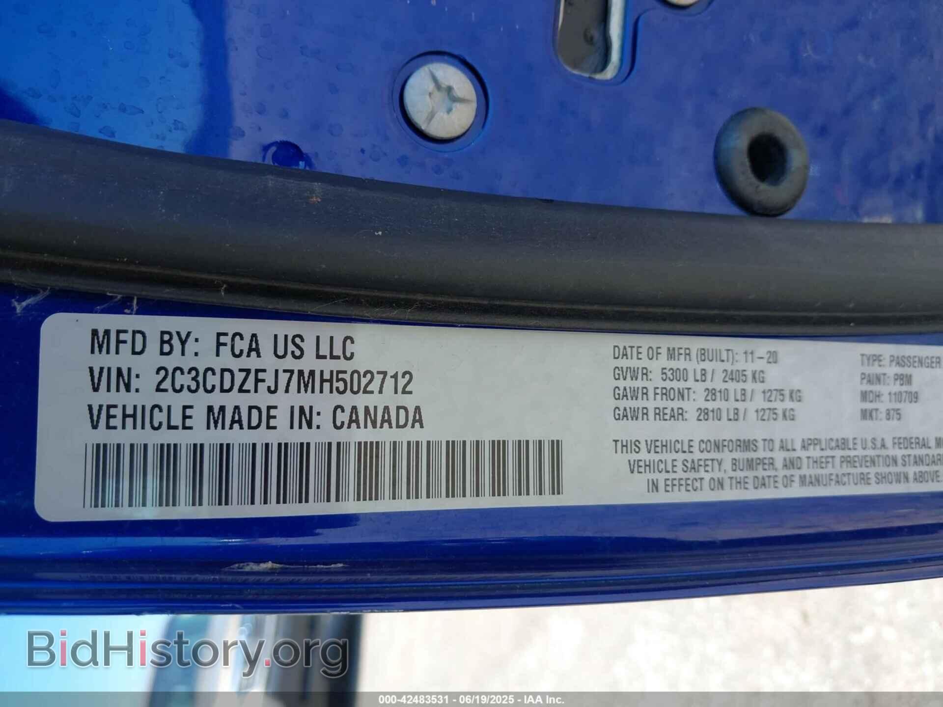 2021 DODGE CHALLENGER - VIN: 2C3CDZFJ7MH502712 - Photo 9