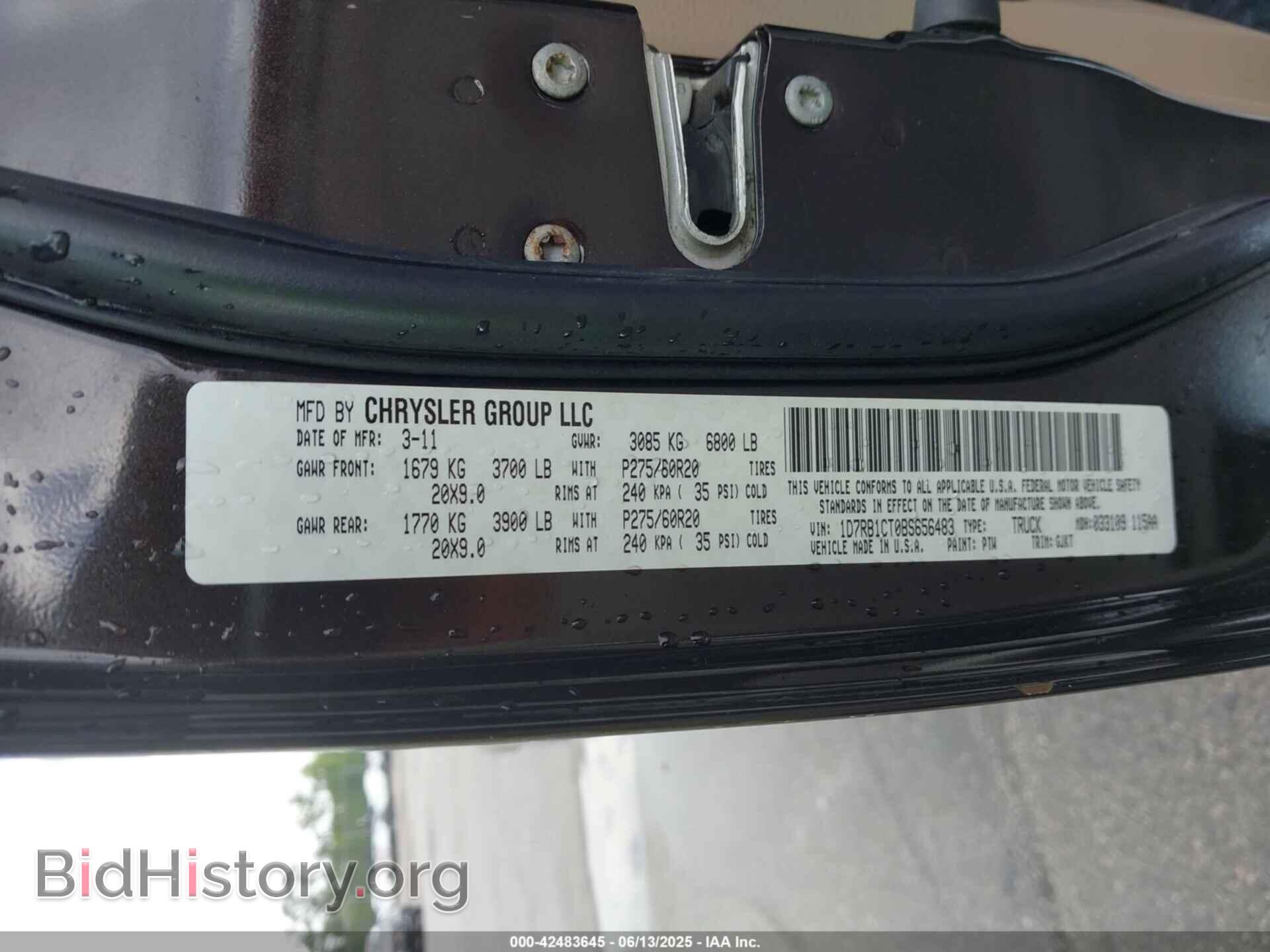 2011 RAM RAM 1500 - VIN: 1D7RB1CT0BS656483 - Фото 9
