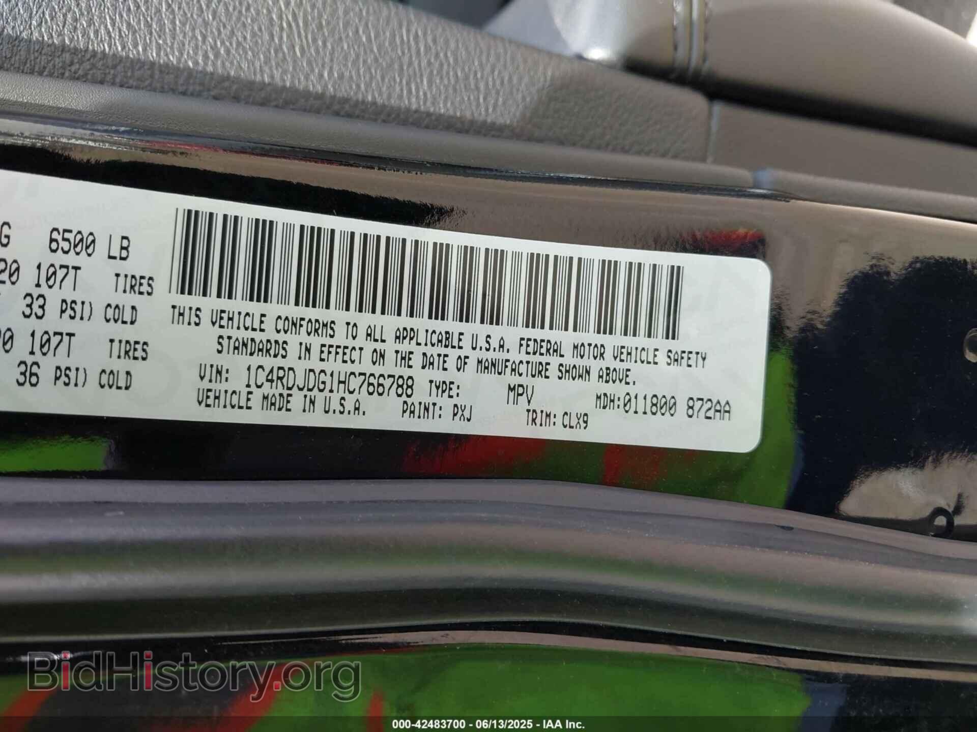 2017 DODGE DURANGO - VIN: 1C4RDJDG1HC766788 - Photo 9