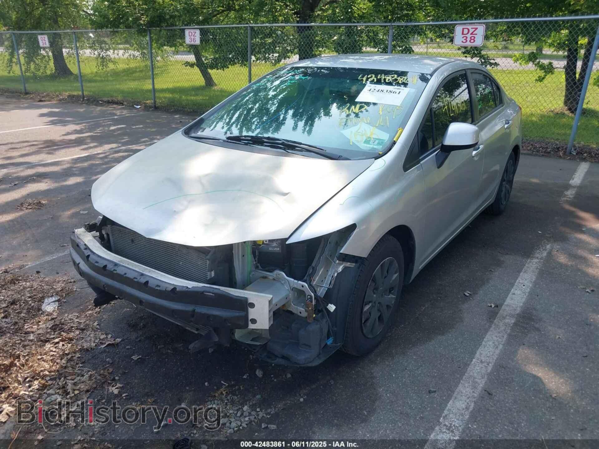2012 HONDA CIVIC - VIN: 19XFB2F58CE354900 - Фото 2