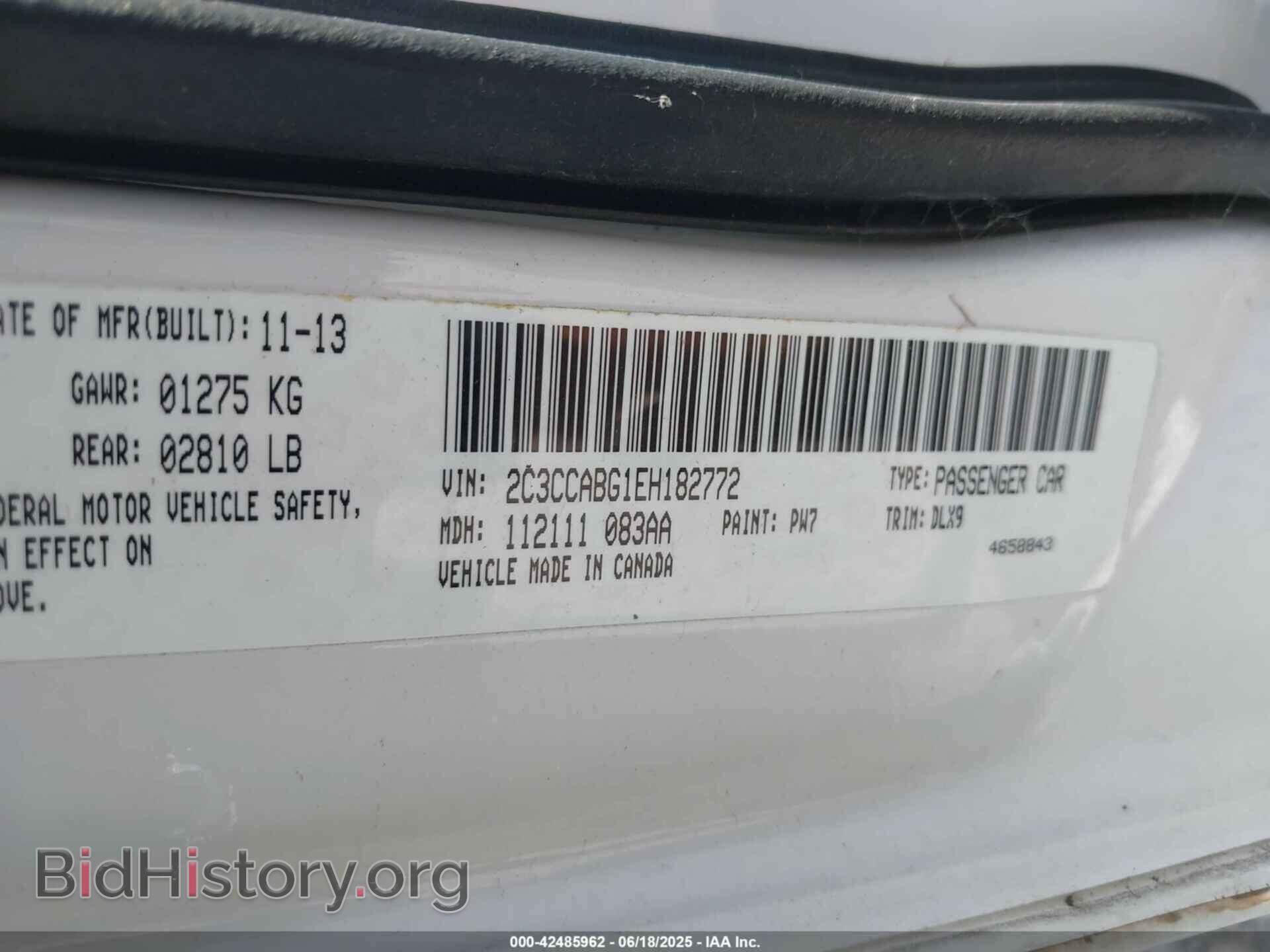 2014 CHRYSLER 300 - VIN: 2C3CCABG1EH182772 - Фото 9
