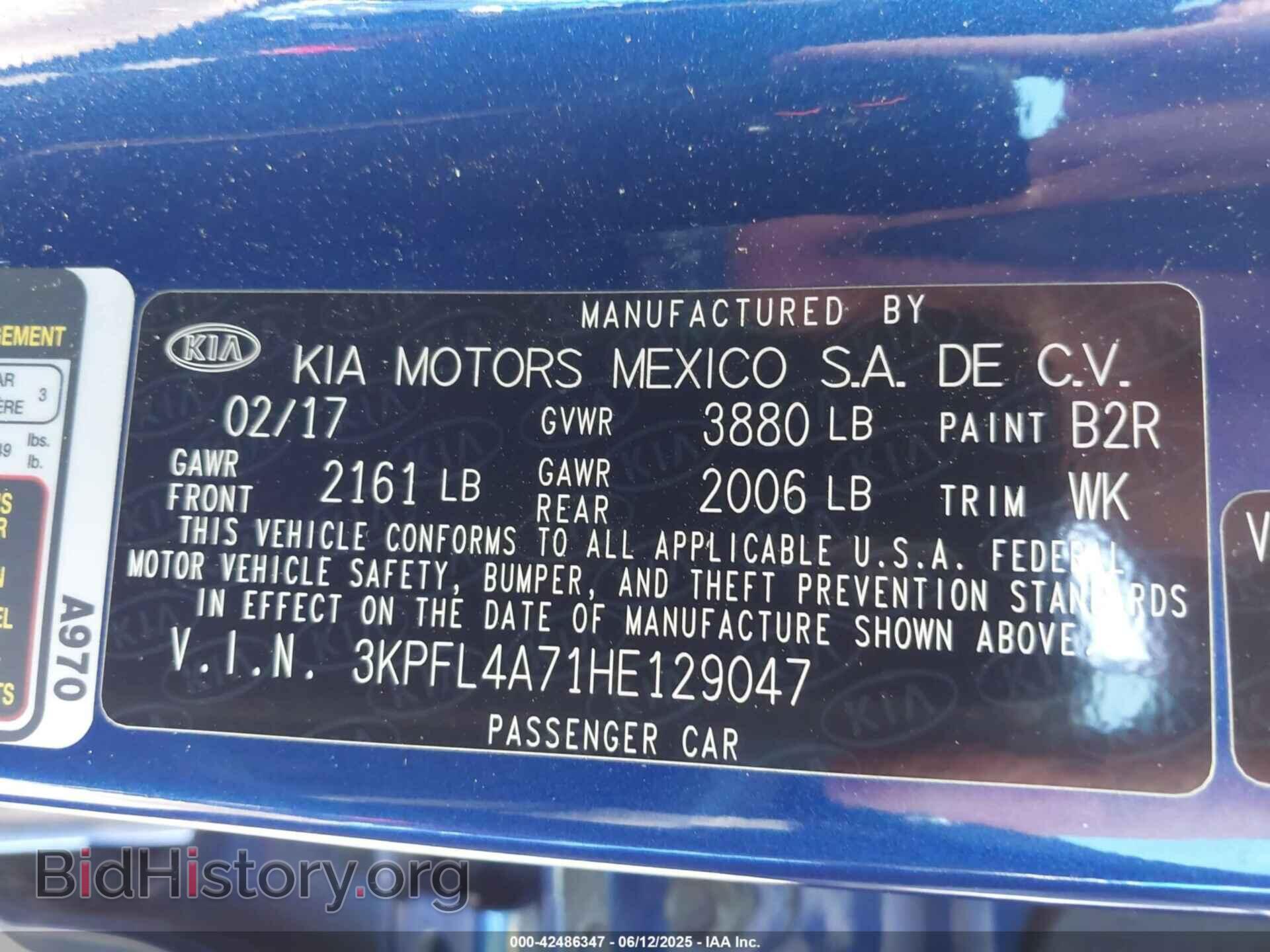 2017 KIA FORTE - VIN: 3KPFL4A71HE129047 - Фото 9