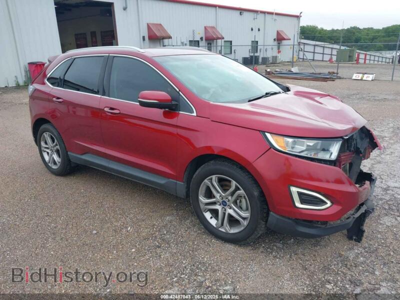 2015 Ford EDGE Titanium (VIN 2FMTK3K82FBB38511) — фото 1 из 22, IAAI, повреждение: передняя часть