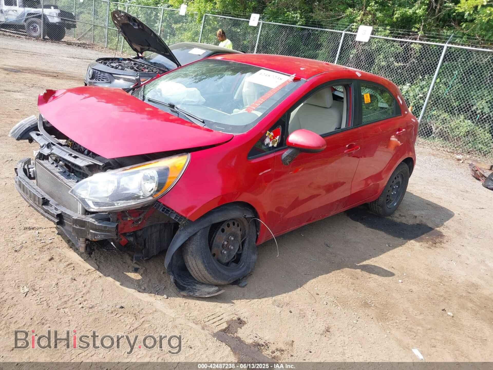 2013 KIA RIO - VIN: KNADM5A37D6182257 - Фото 2