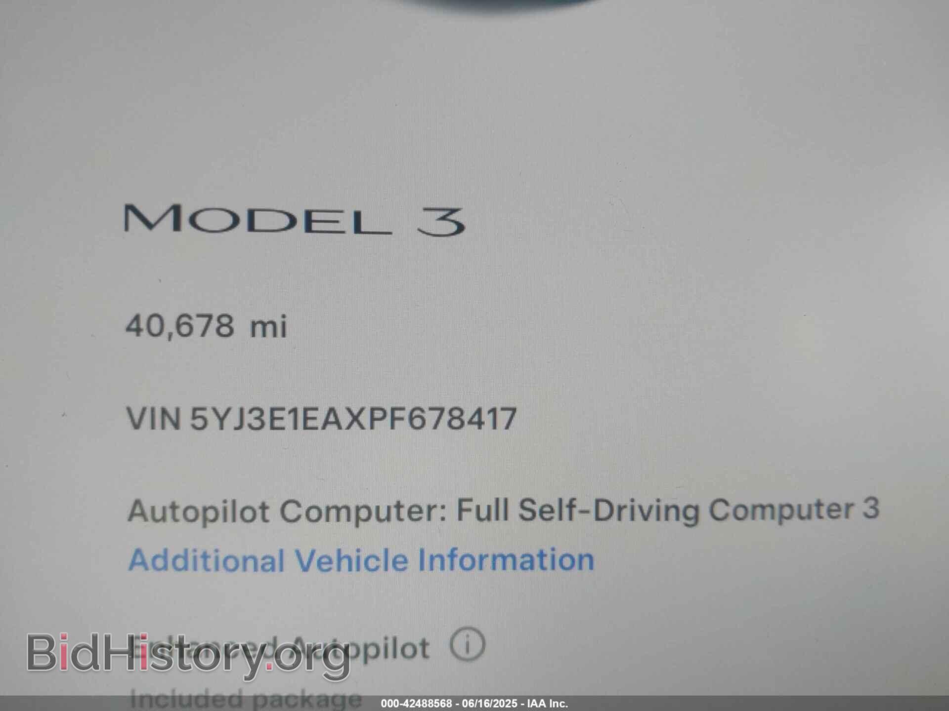 2023 TESLA MODEL 3 - VIN: 5YJ3E1EAXPF678417 - Фото 9