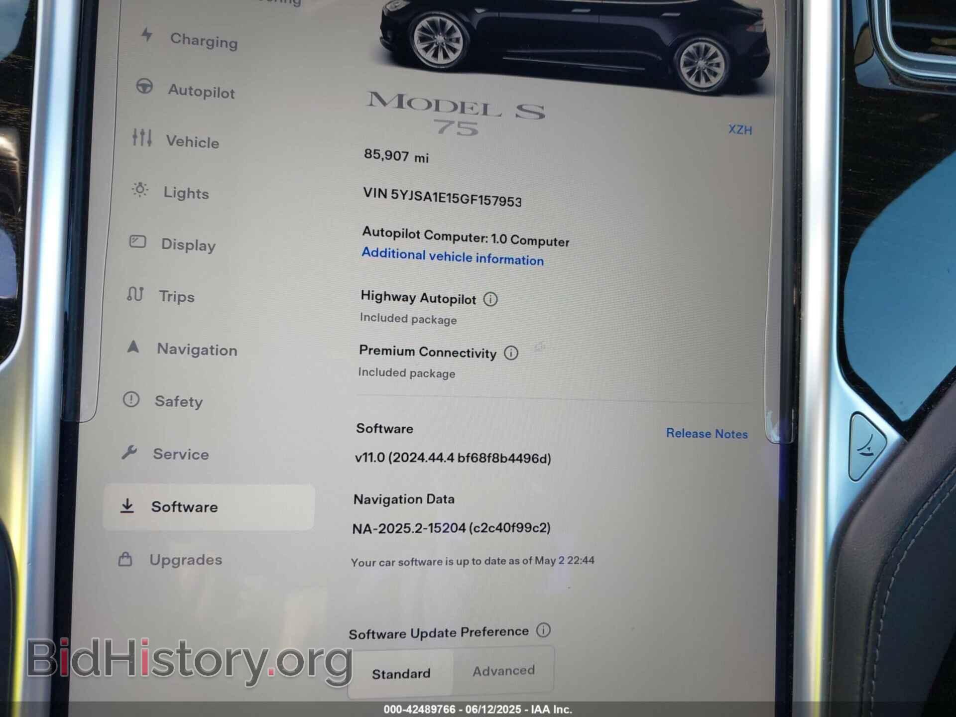 2016 TESLA MODEL S - VIN: 5YJSA1E15GF157953 - Photo 7
