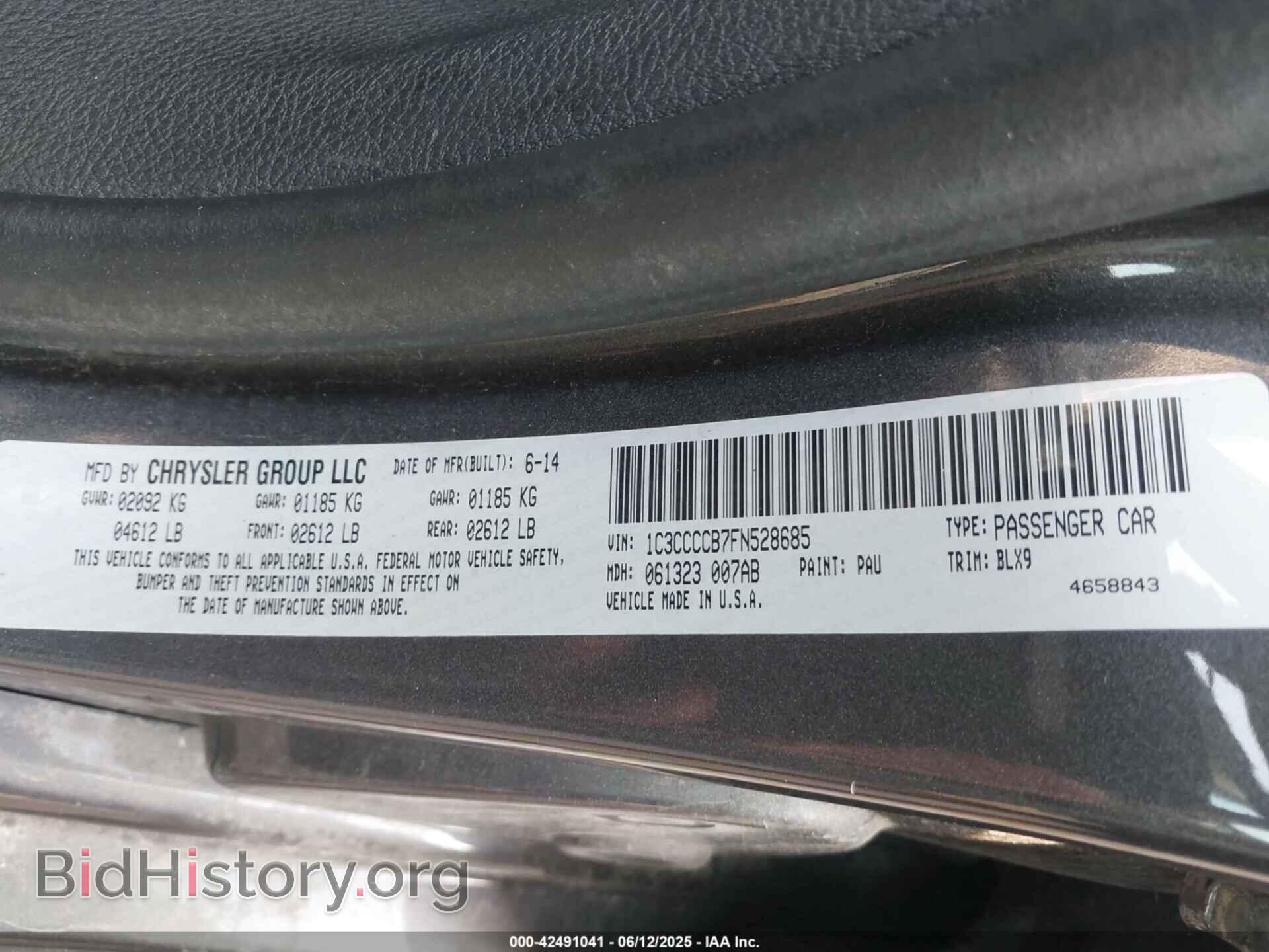 2015 CHRYSLER 200 - VIN: 1C3CCCCB7FN528685 - Photo 9