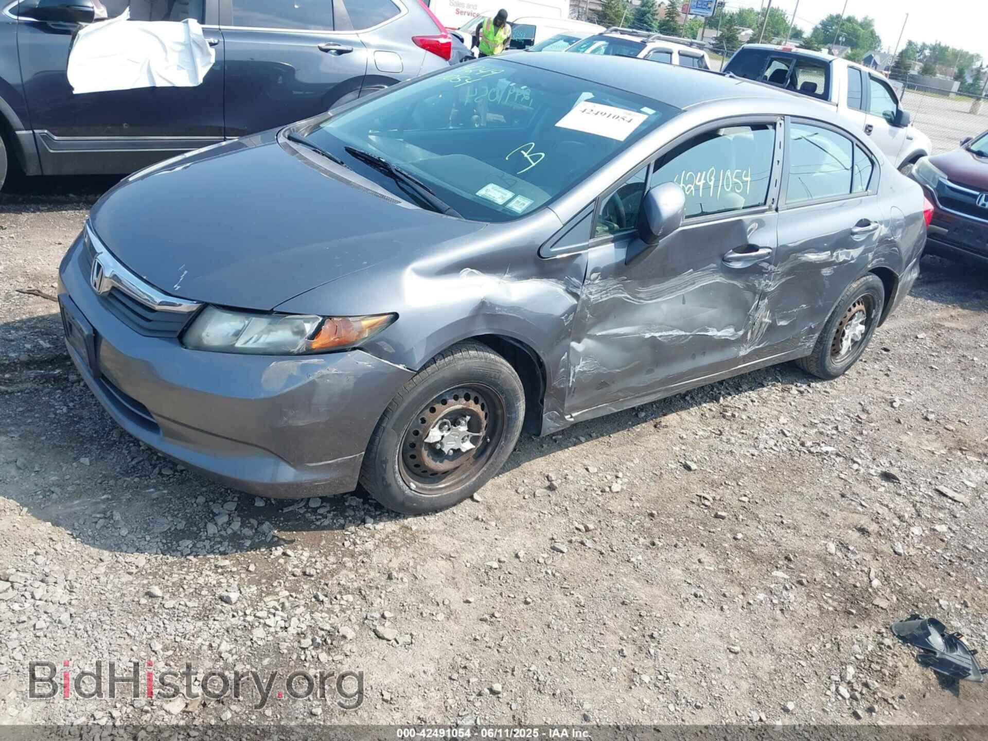 2012 HONDA CIVIC - VIN: 2HGFB2F52CH321333 - Фото 2