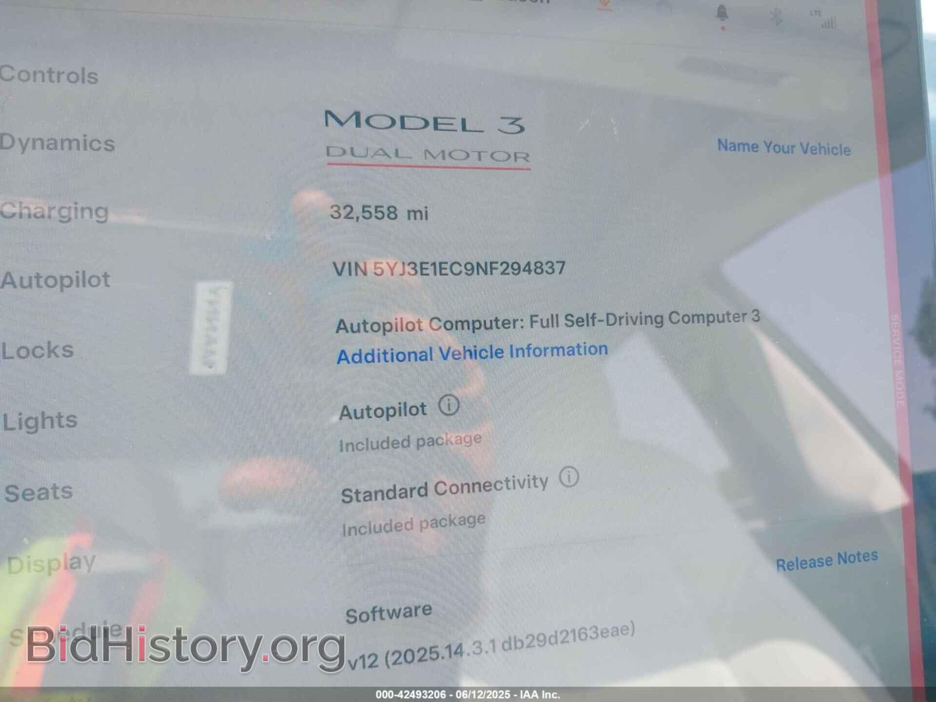 2022 TESLA MODEL 3 - VIN: 5YJ3E1EC9NF294837 - Фото 7