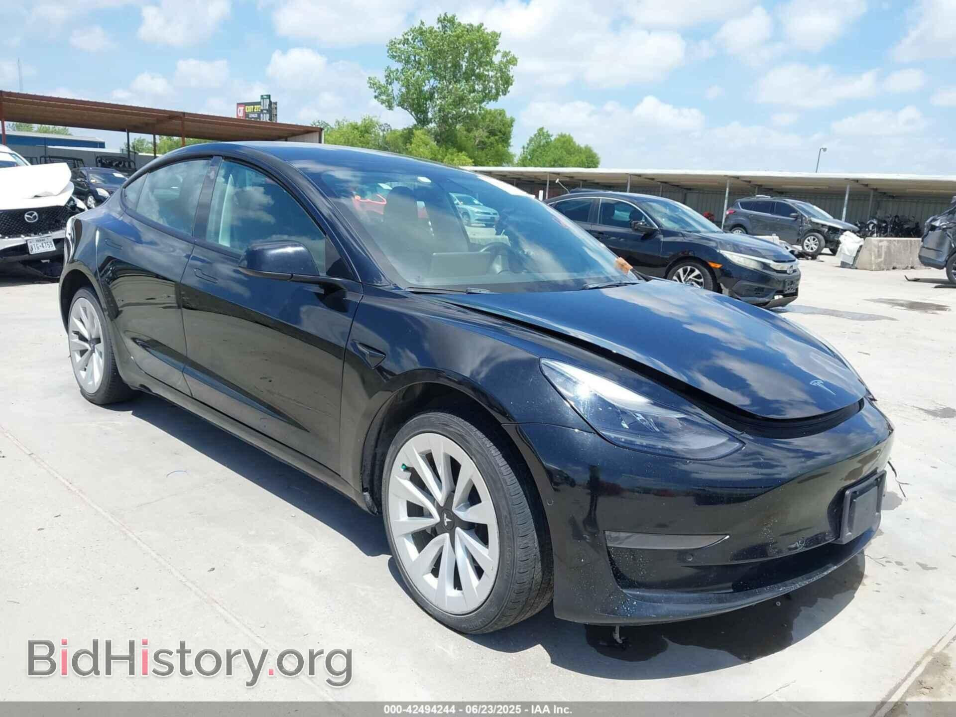 Photo 5YJ3E1EA6NF188649 - TESLA MODEL 3 2022