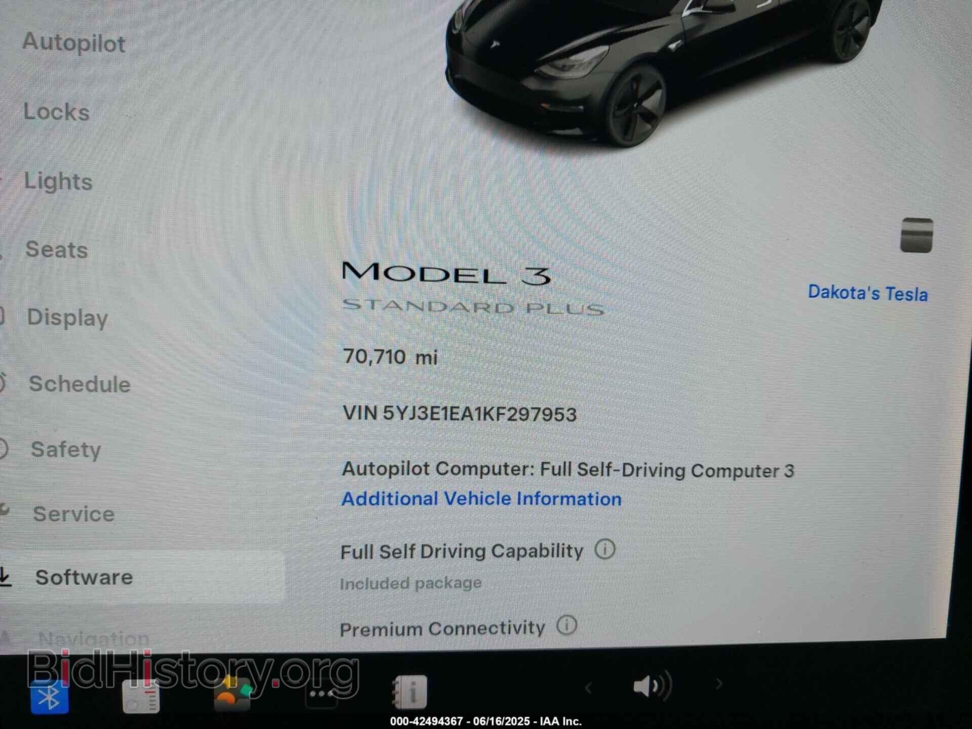 2019 TESLA MODEL 3 - VIN: 5YJ3E1EA1KF297953 - Фото 7