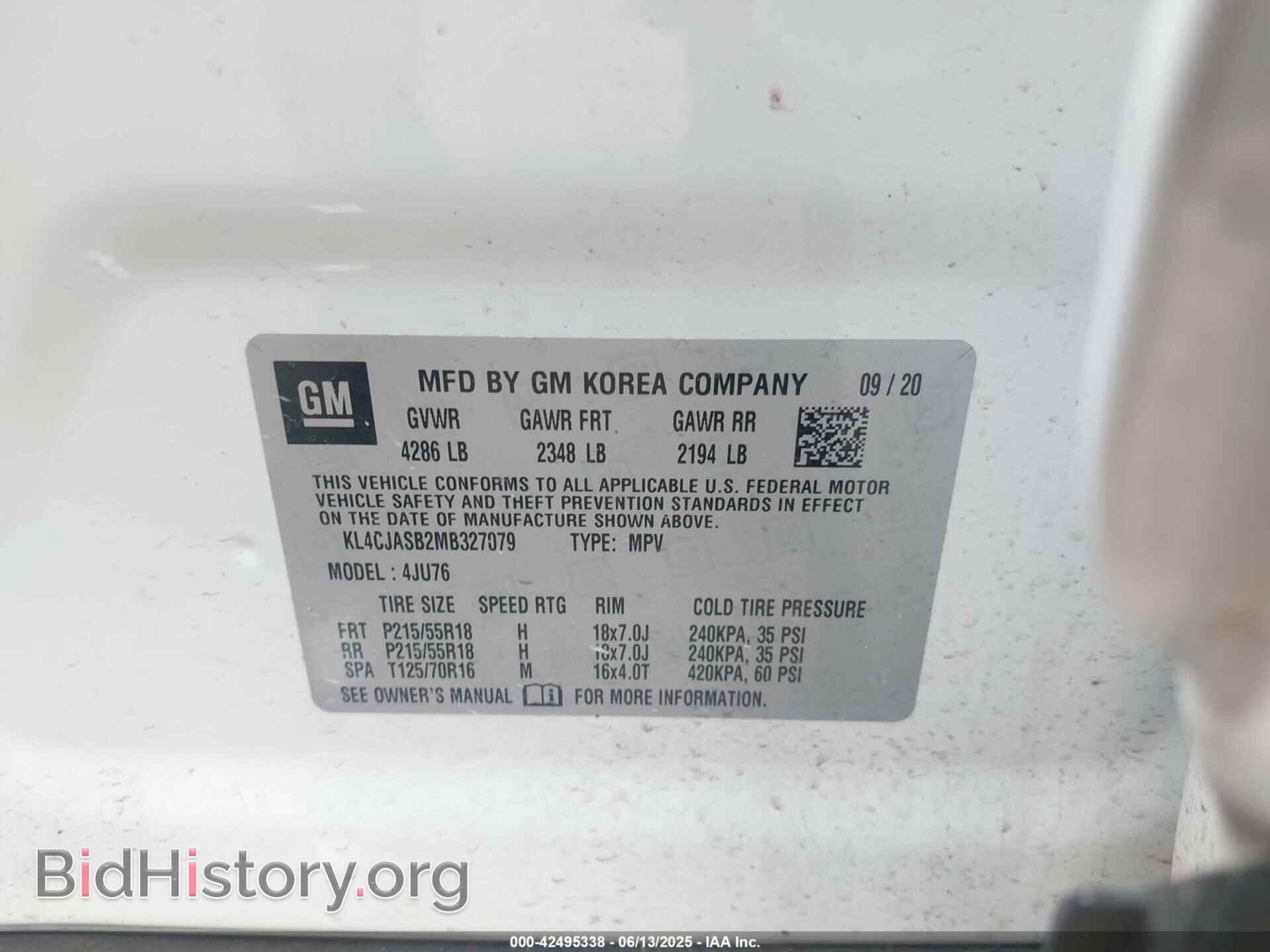 2021 BUICK ENCORE - VIN: KL4CJASB2MB327079 - Фото 9