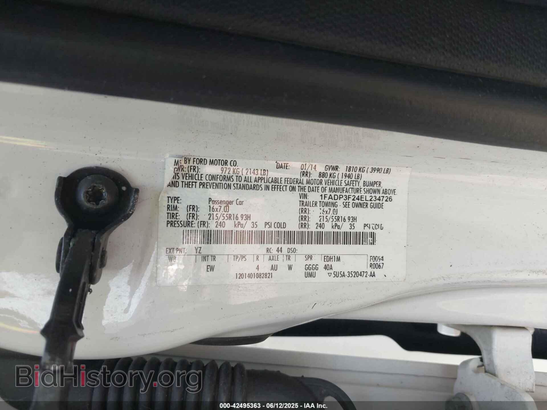 2014 FORD FOCUS - VIN: 1FADP3F24EL234726 - Photo 9
