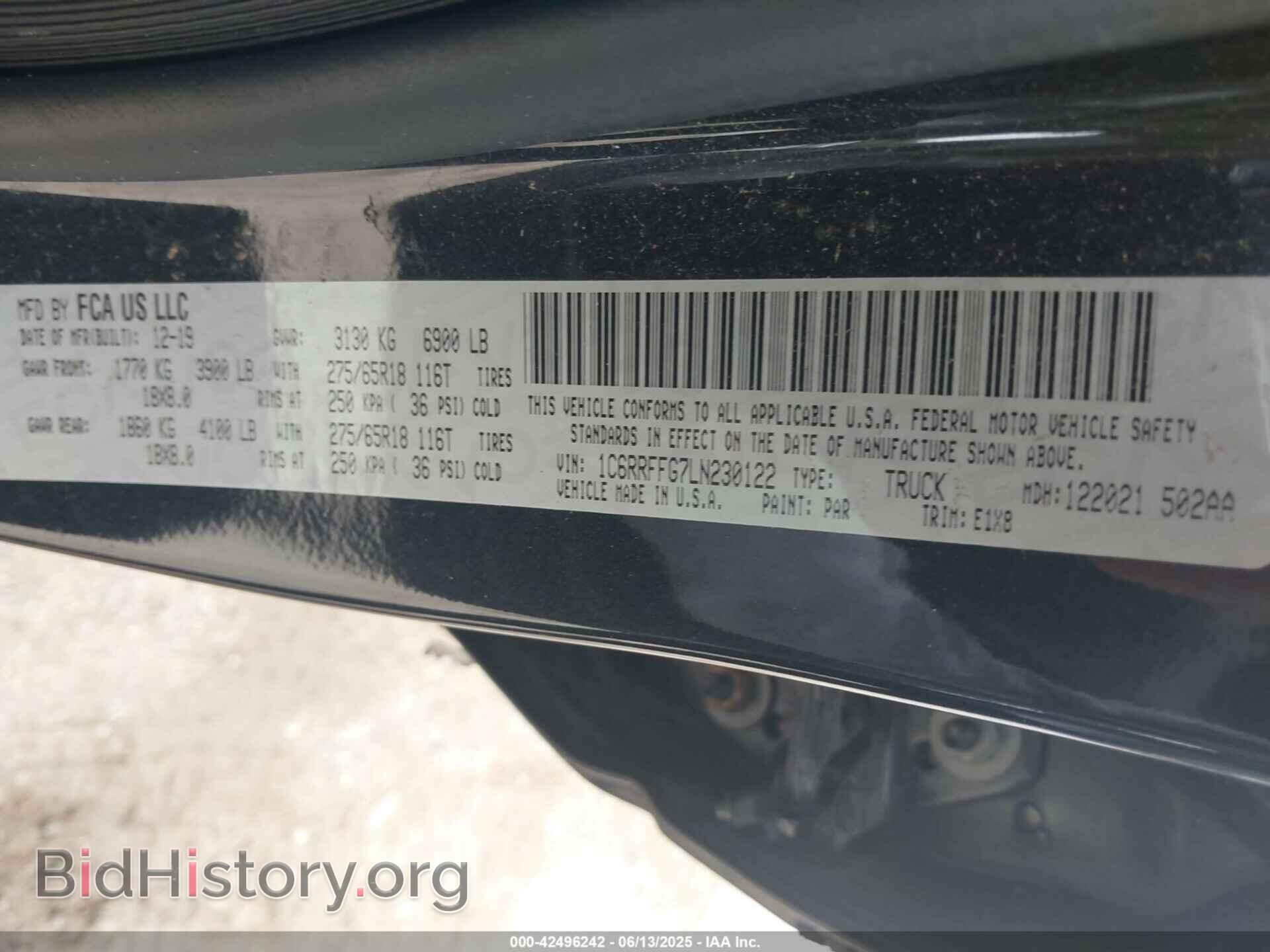 2020 RAM 1500 - VIN: 1C6RRFFG7LN230122 - Фото 9
