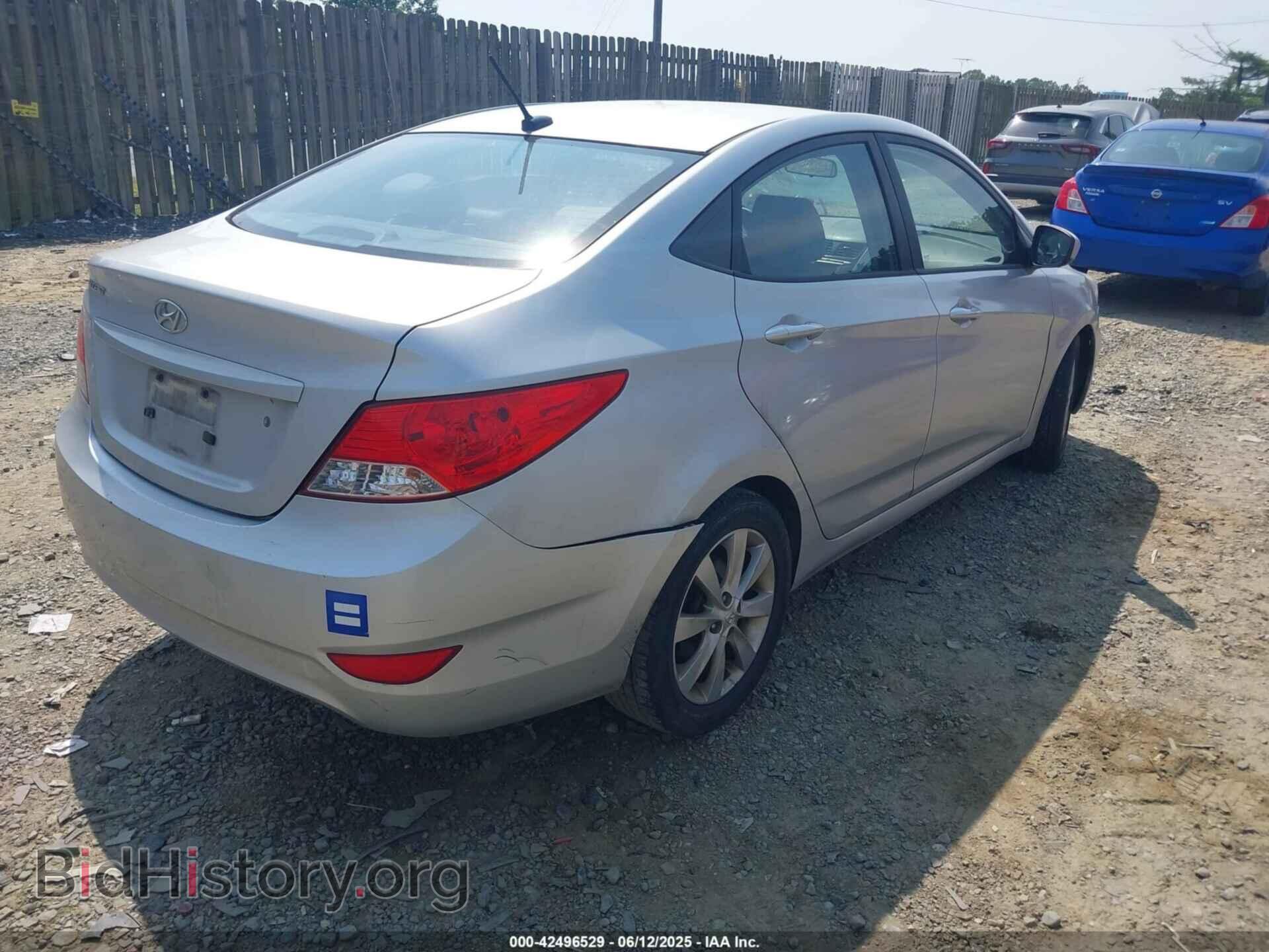 2012 HYUNDAI ACCENT - VIN: KMHCU4AE8CU064458 - Фото 4
