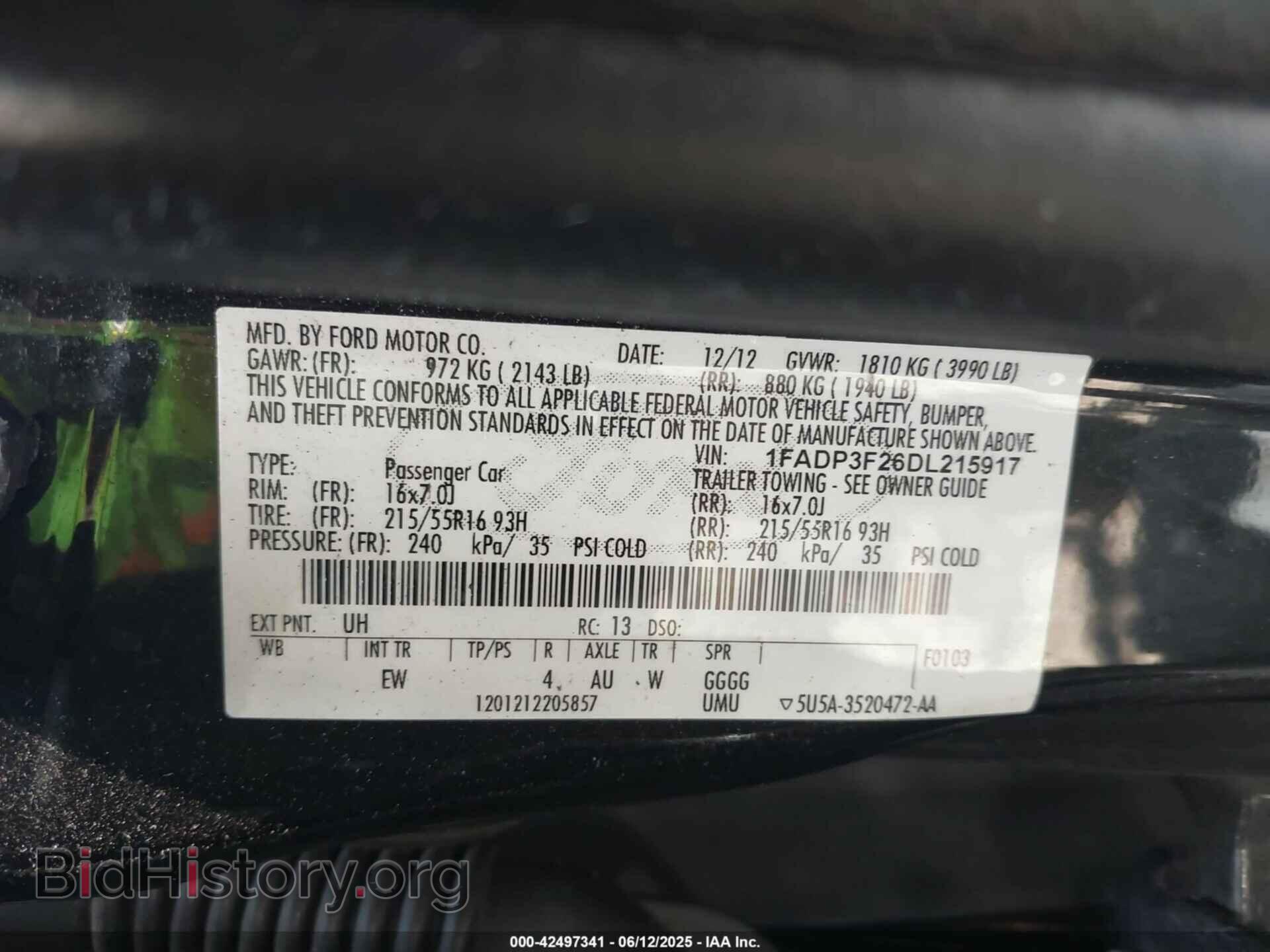 2013 FORD FOCUS - VIN: 1FADP3F26DL215917 - Photo 9