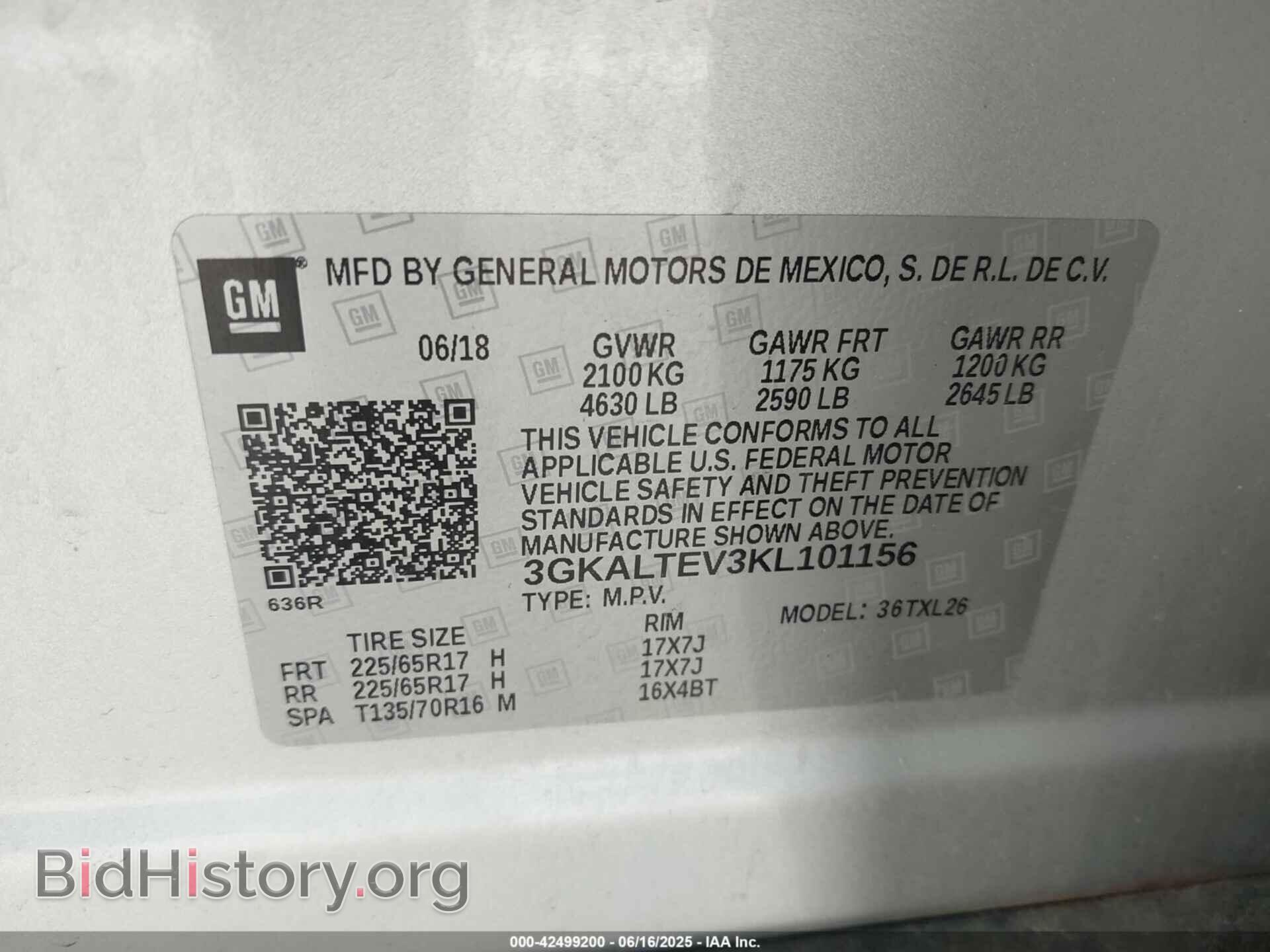 2019 GMC TERRAIN - VIN: 3GKALTEV3KL101156 - Photo 9
